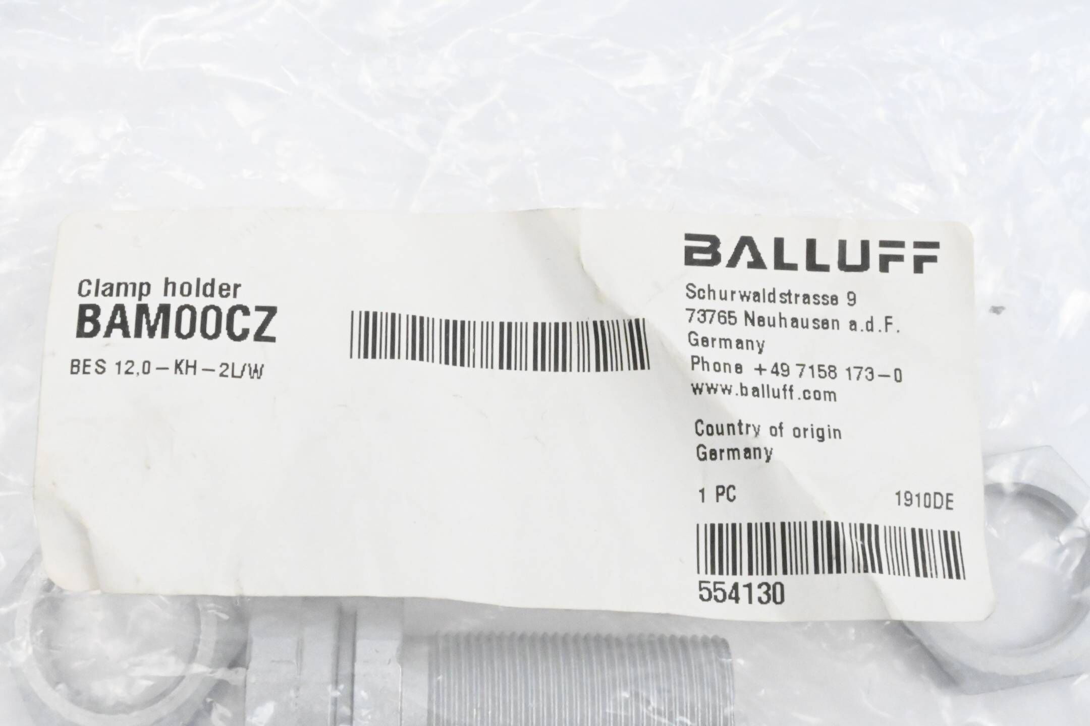 Balluff BAM00CZ Klemmhalter mit Festanschlag ( 554130 )