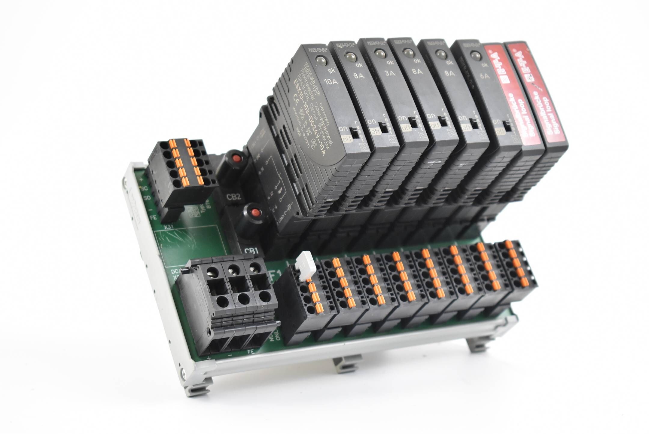 E-T-A ETA Stromverteilungssystem konfiguriert SVS02-08 inkl. ESX10, SB-S11