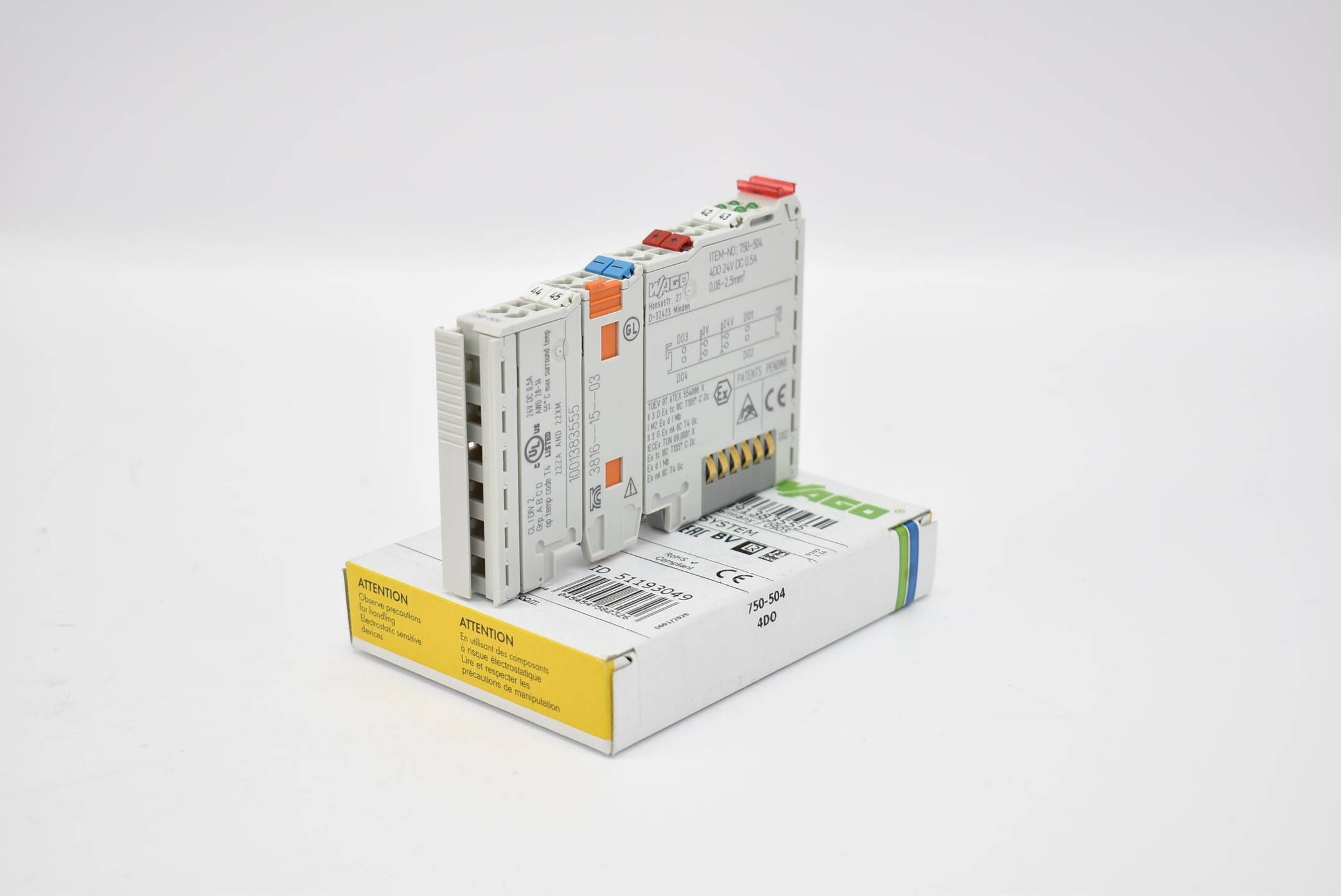 Wago I/O Systeme 4-Kanal-Digitalausgang DC 24 V 0,5 A 750-504