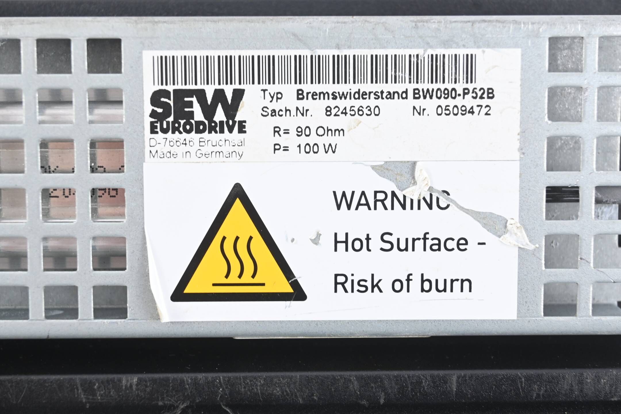 SEW Eurodrive Frequenzumrichter MDX61B0005-5A3-4-0T ( 08277346 ) inkl BW090-P52B