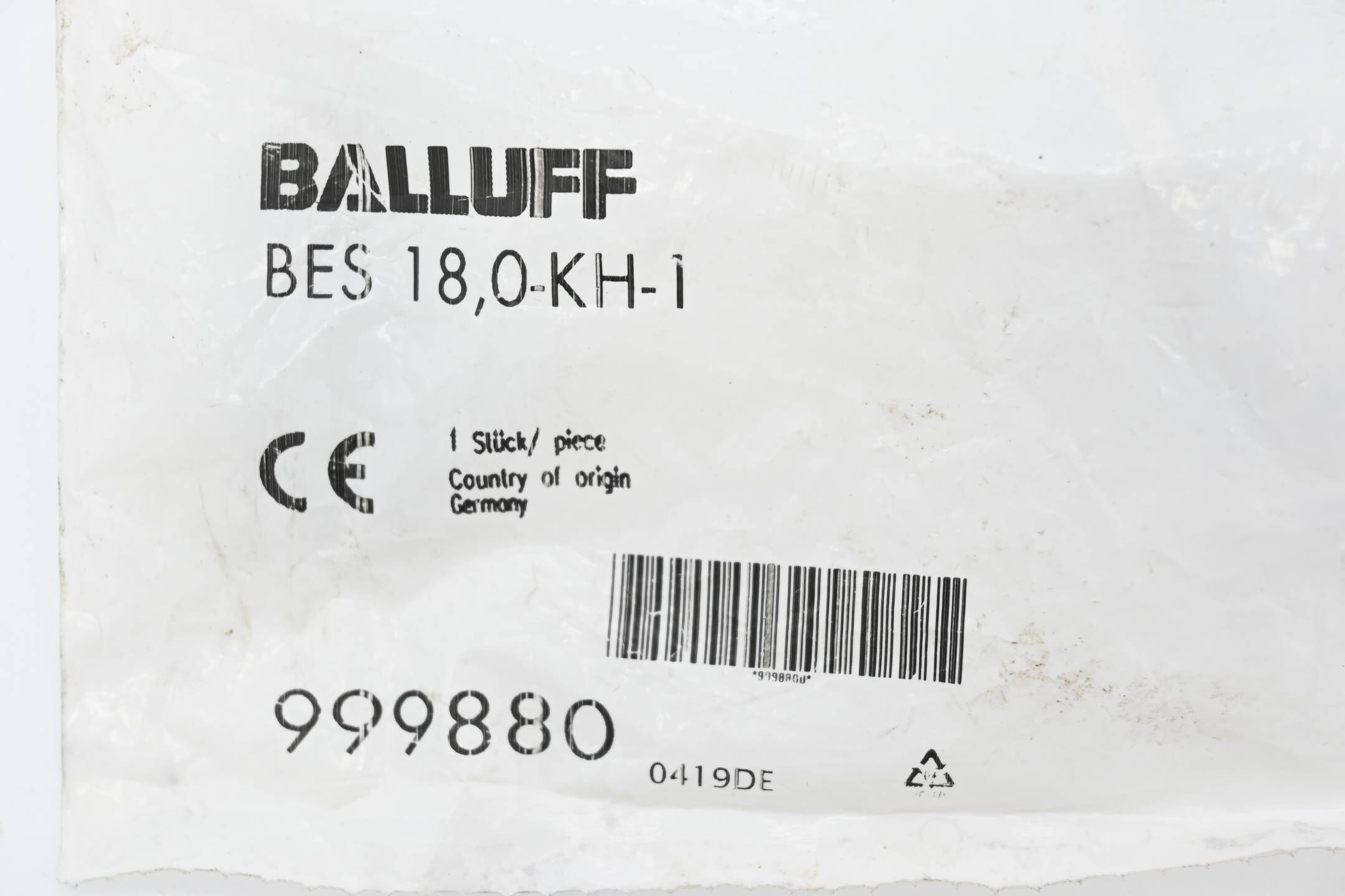 Balluff Klemmhalter mit Festanschlag für Näherungsschalter BES 18,0-KH-1