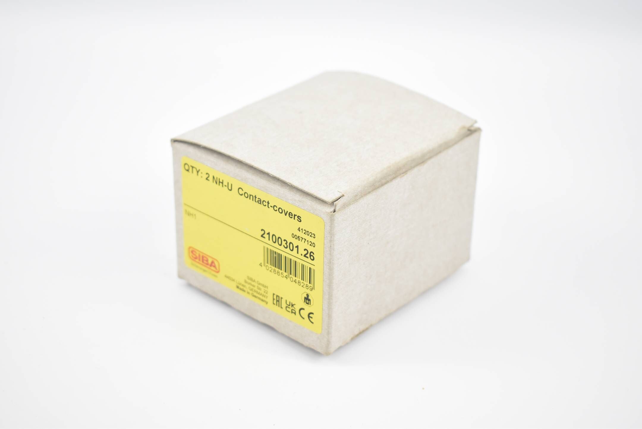 SIBA 2 NH-U Contact-covers 2100301.26 ( NH1 ) VE 2 Stück
