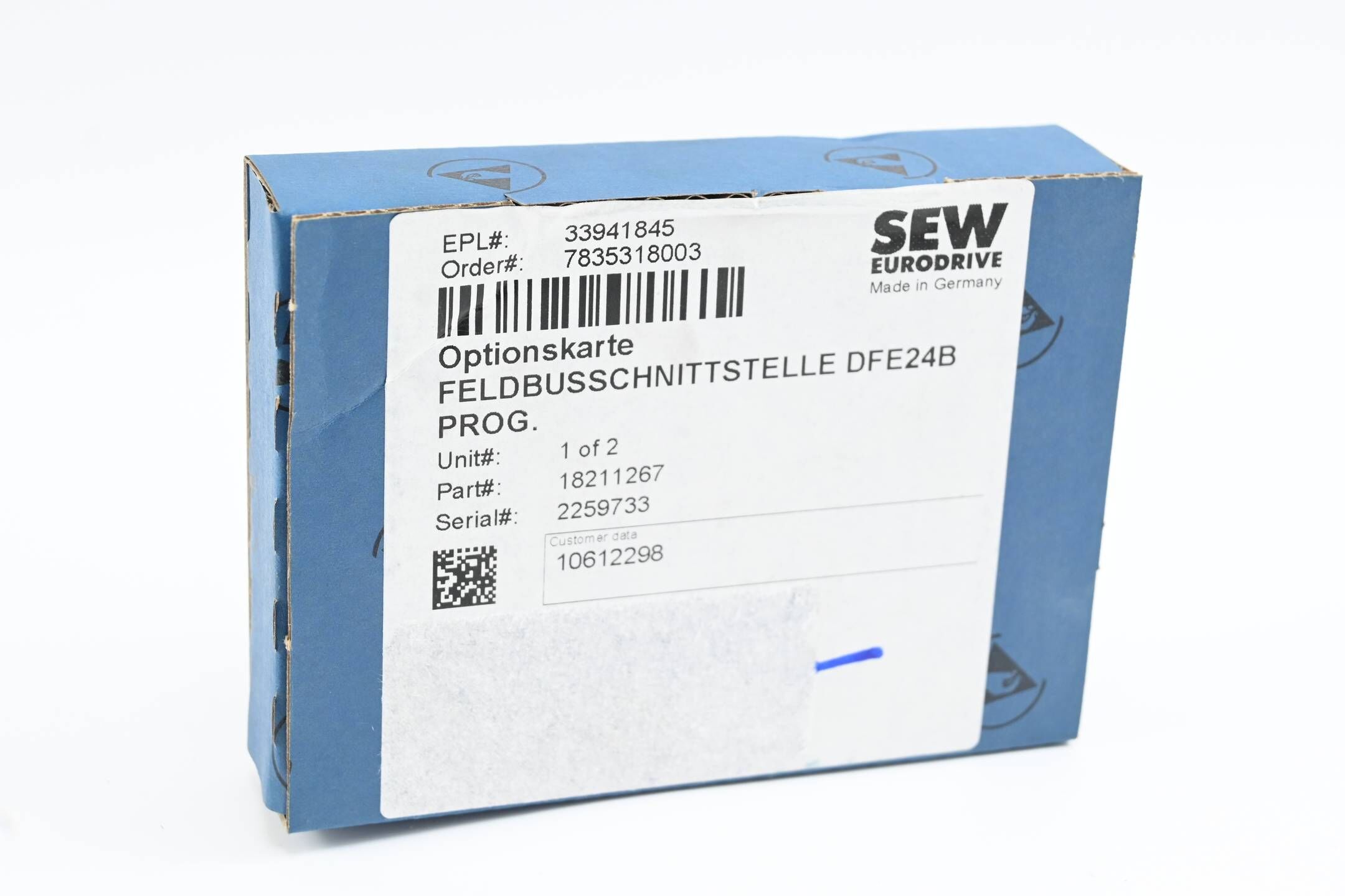 SEW-Eurodrive Optionskarte Feldbusschnittstelle DFE24B ( 18211267 )