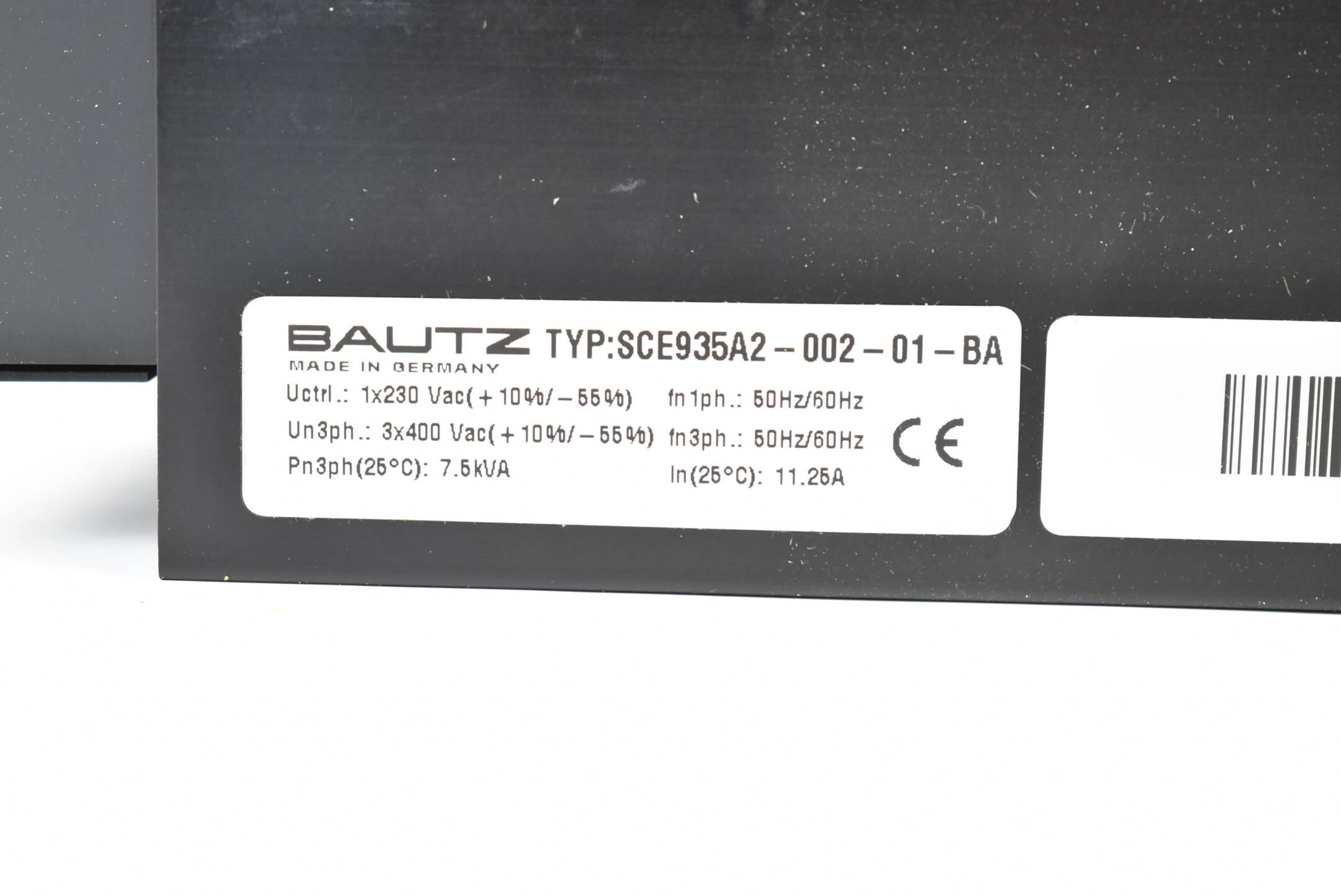 Bautz SCE 900 Servo-Verstärker 400VAC 50/60Hz 7,5kVA 11,25A SCE935A2-002-01-BA