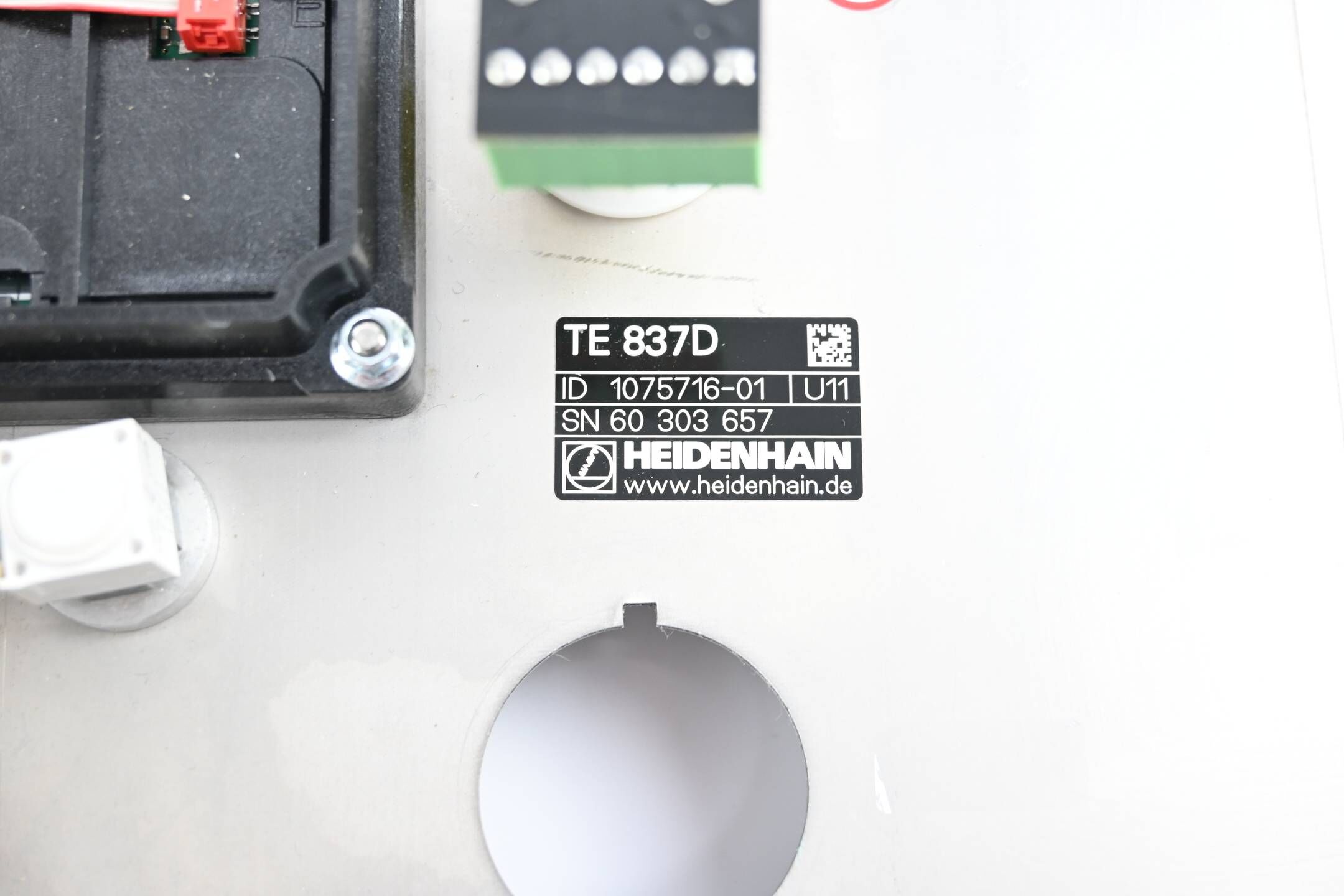Heidenhain Bedienfeld TE 837D ( 1075716-01 ) Ver. U11