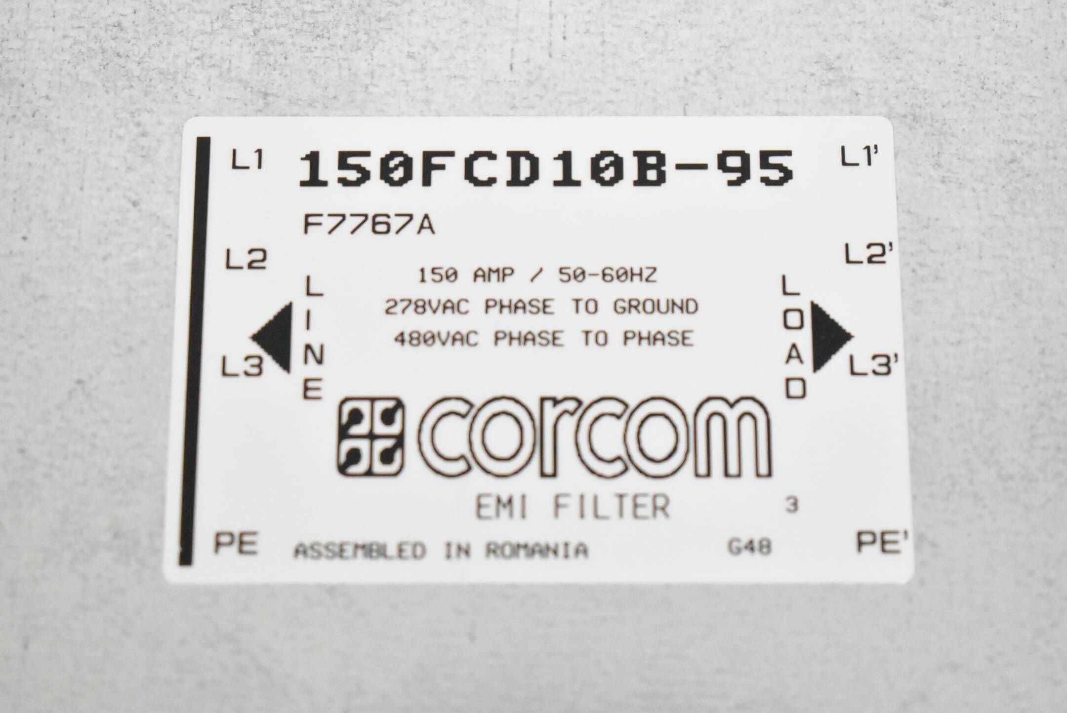 Corcom EMI Filter 150FCD10B-95