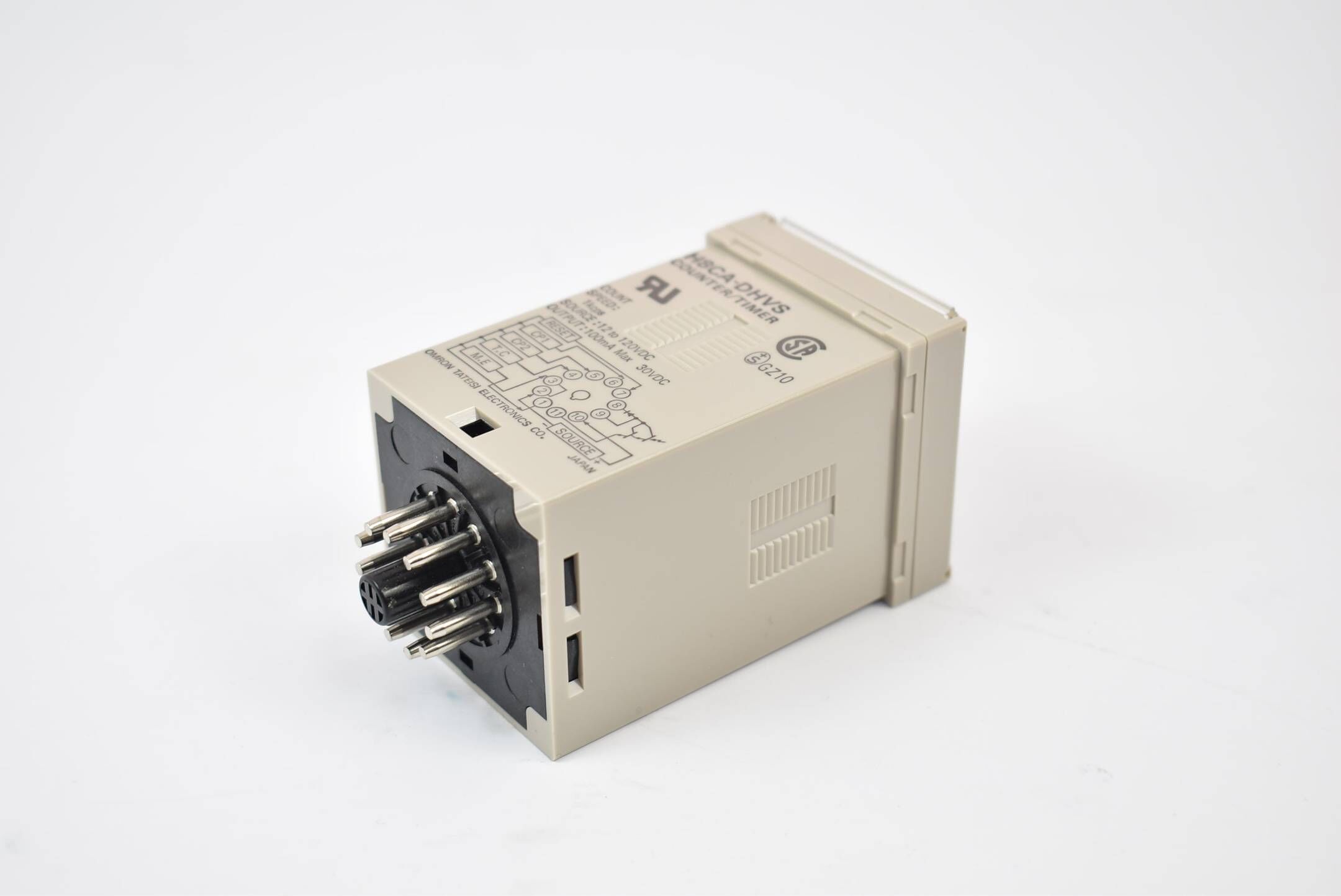 Omron Counter/Timer H8CA-DHVS Count 999999 Time 9999.99s to 99999.9h 12to120VDC