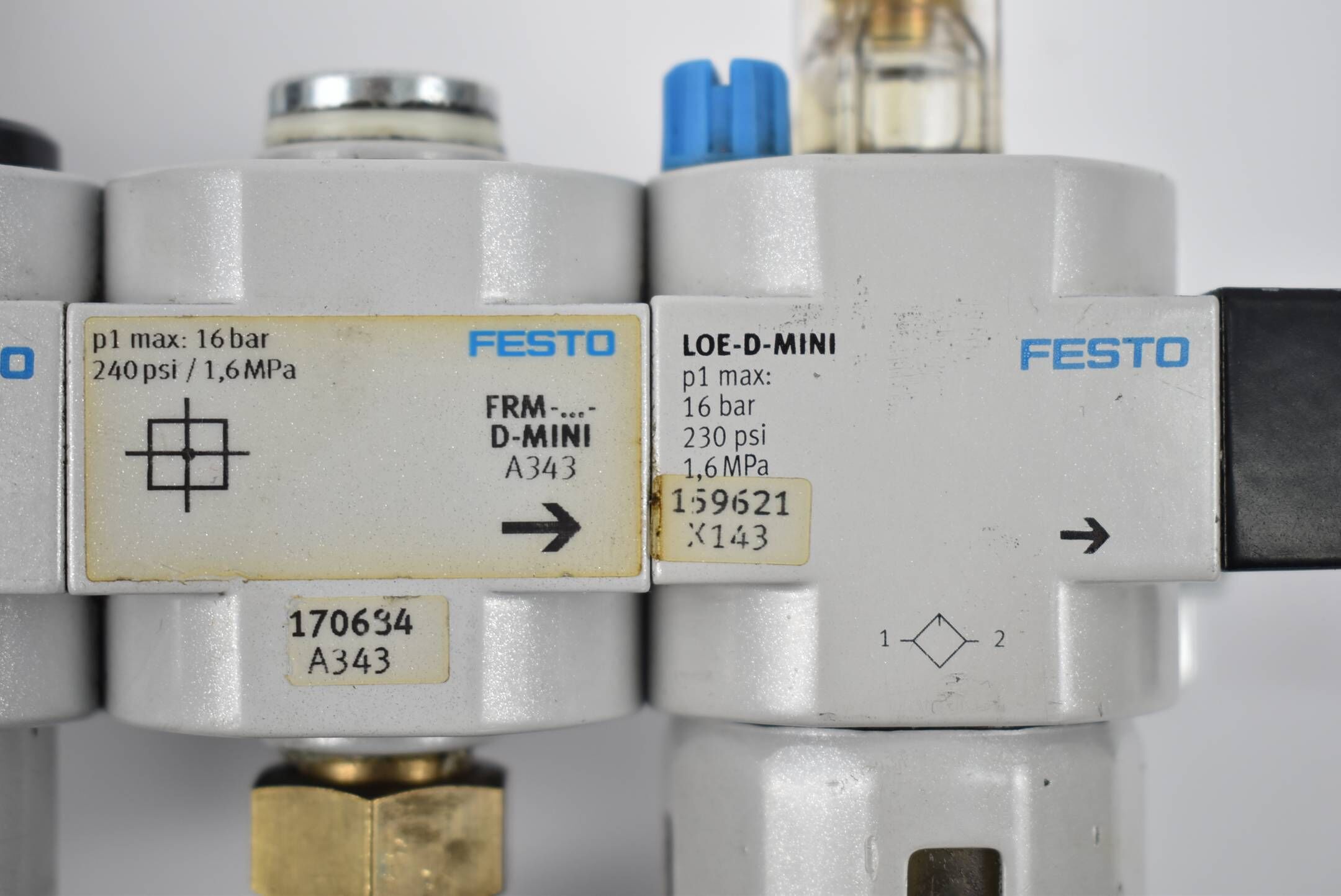 Festo Ventilinsel 165071 + 165077 + 170684 + 159621 + 175250 + 164274 + 364665