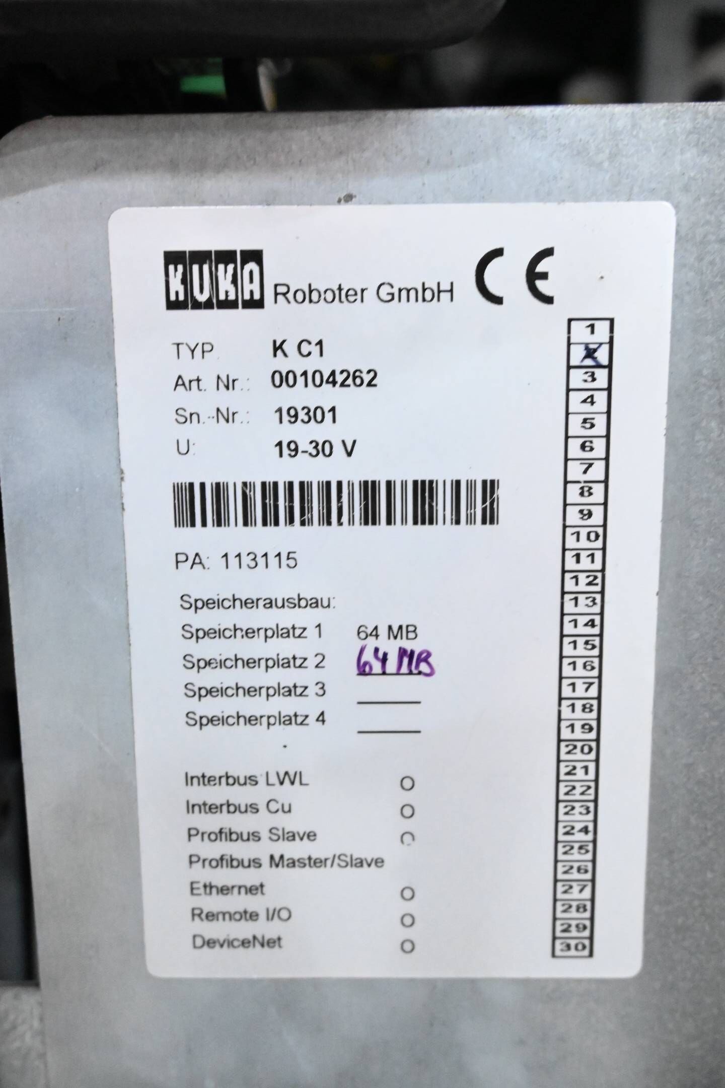 Kuka Roboter KR15/2 inkl. Schaltschrank K C1 + Bedienpanel KCP KR C1