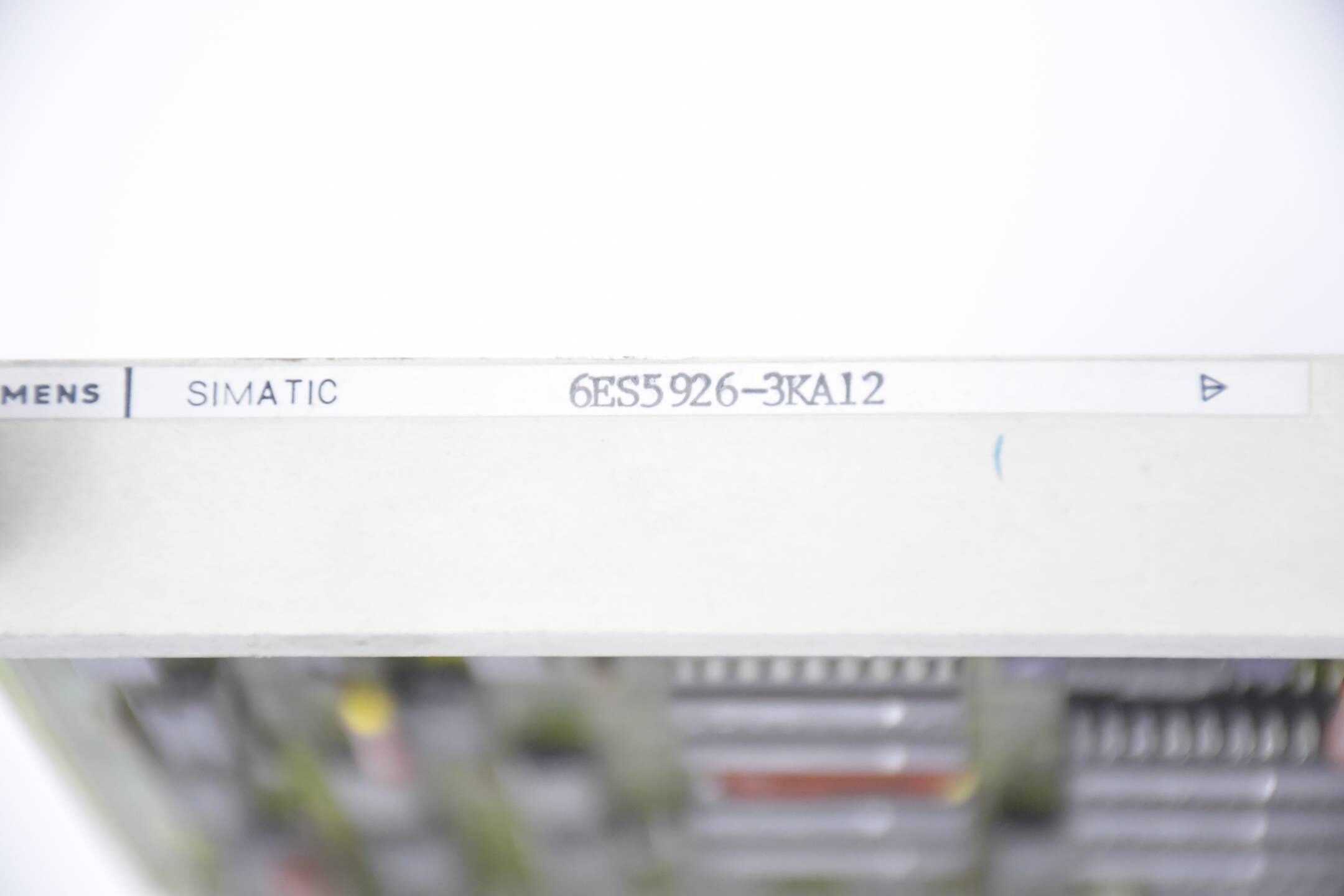Siemens Simatic S5 6ES5926-3KA12 ( 6ES5 926-3KA12 )