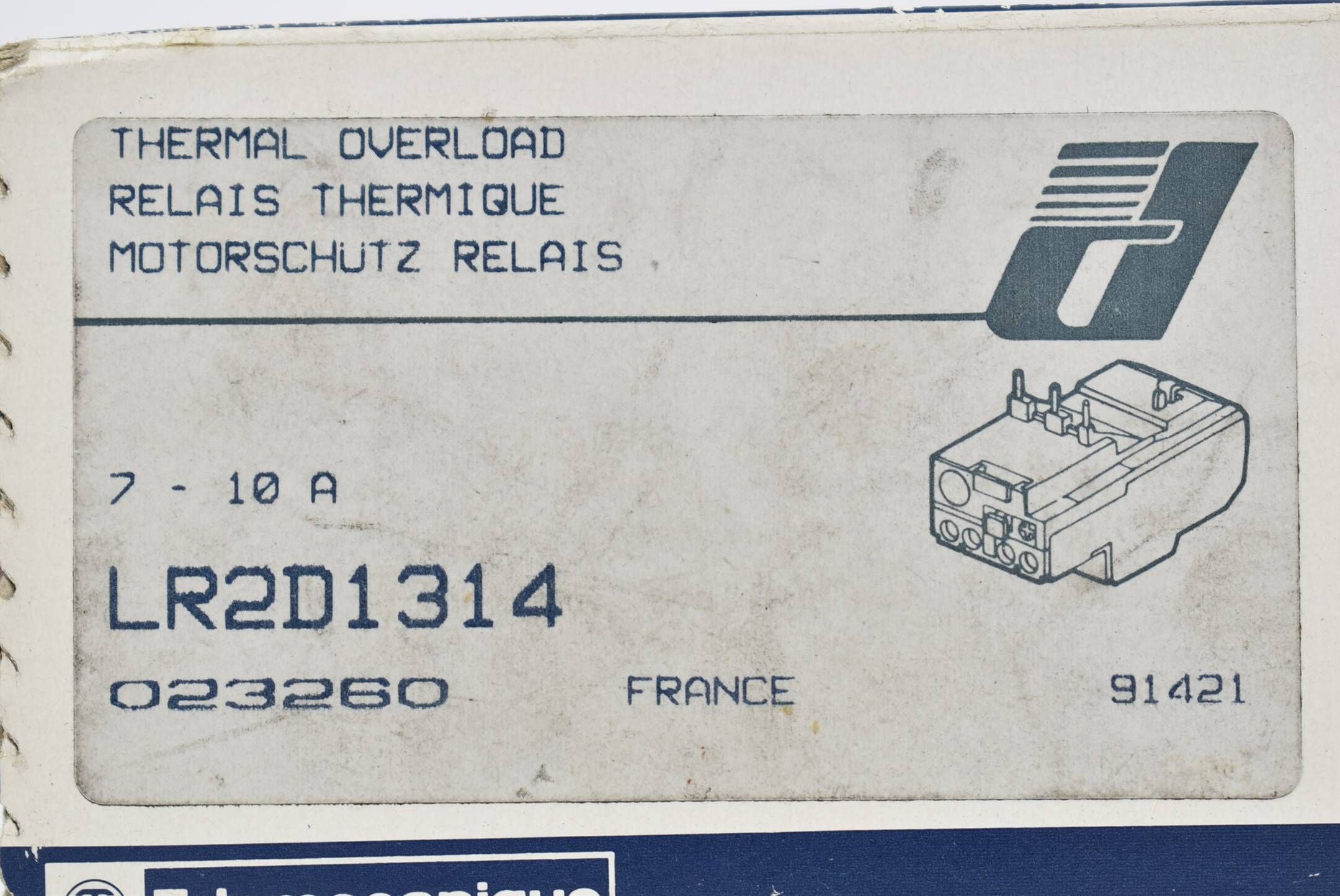 Telemecanique Motorschutzschalter 7-10 A LR2D1314 ( 023260 )