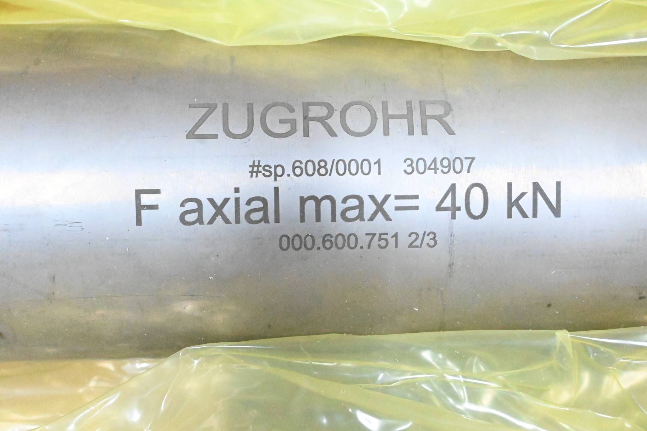 Kessler Zugrohr #sp.608/0001 304907 ( F axial max= 40 kW ) 000.600.751 2/3