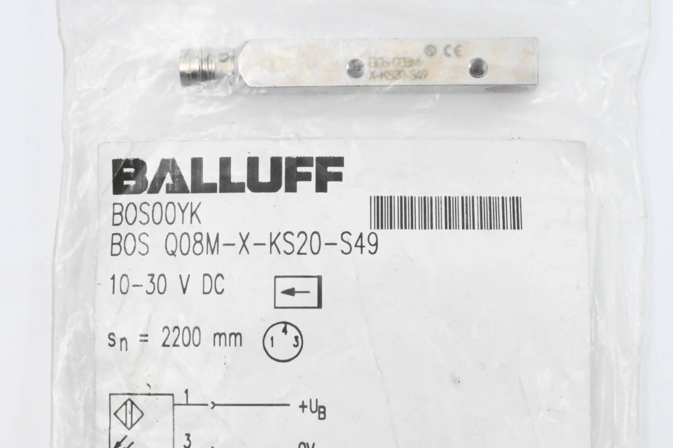 Balluff Einweglichtschranke BOS00YK ( BOS Q08M-X-KS20-S49 )
