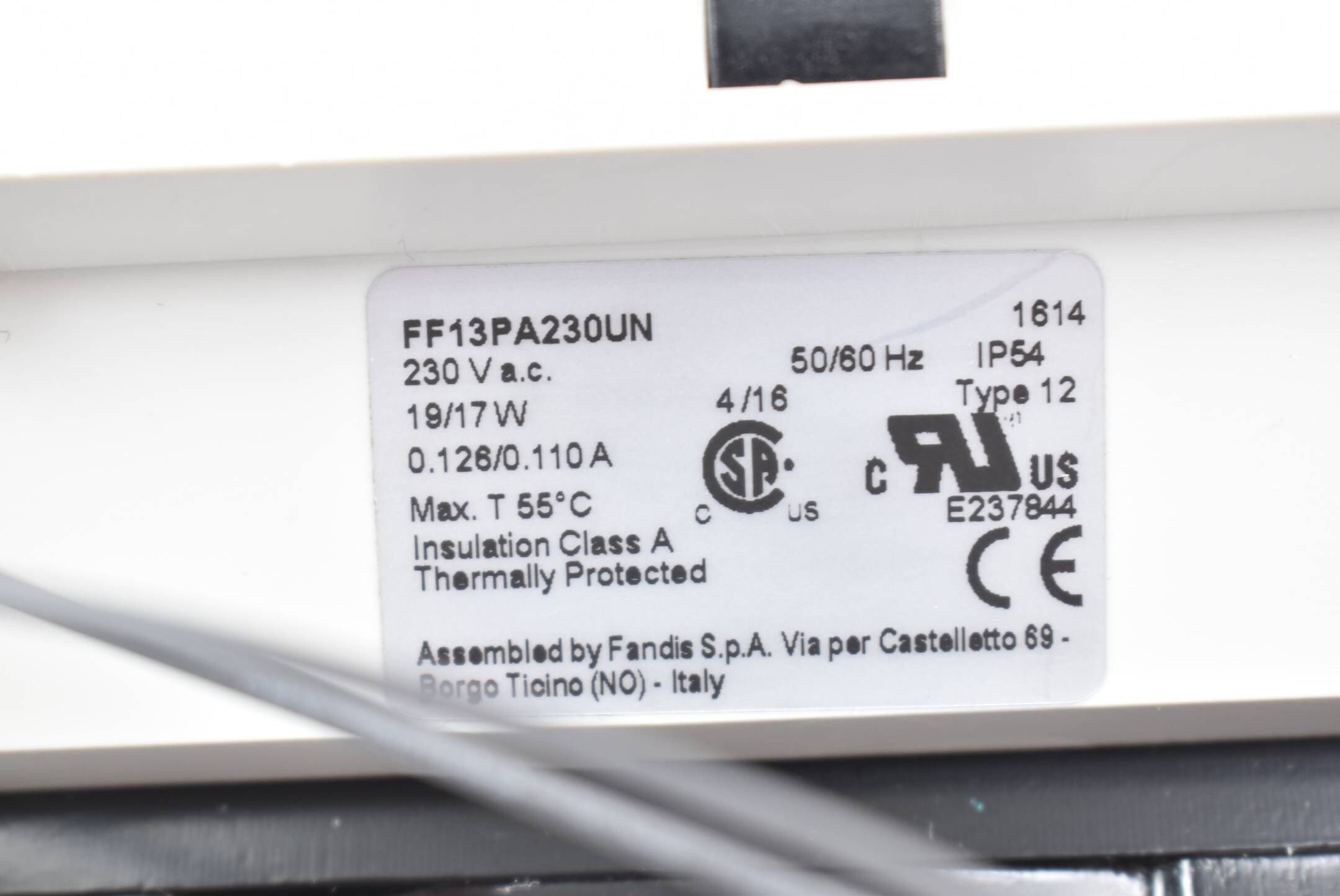 Fandis Schaltschrank-Lüfter FF13PA230UN