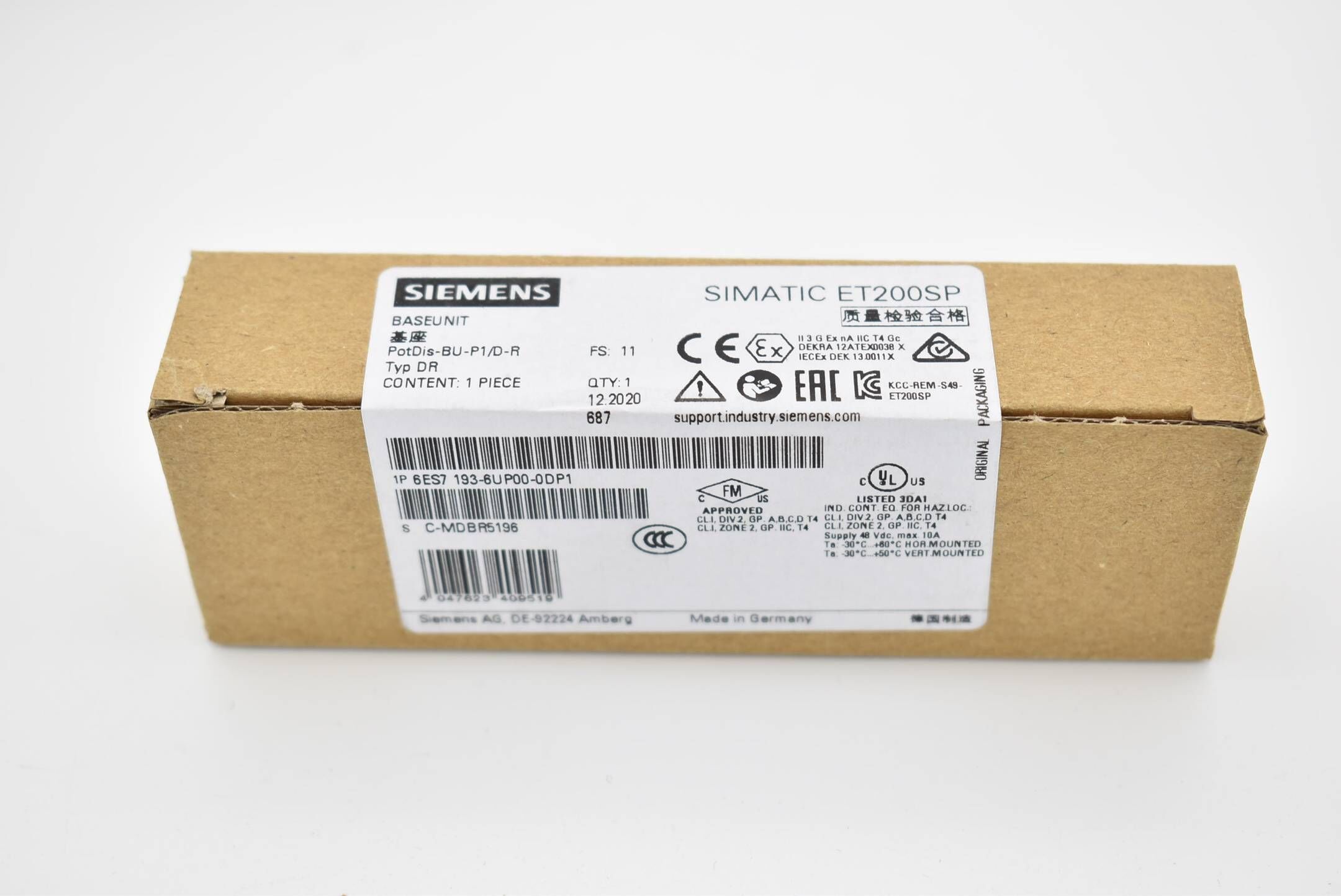 Siemens simatic ET200SP 6ES7193-6UP00-0DP1 ( 6ES7 193-6UP00-0DP1 )