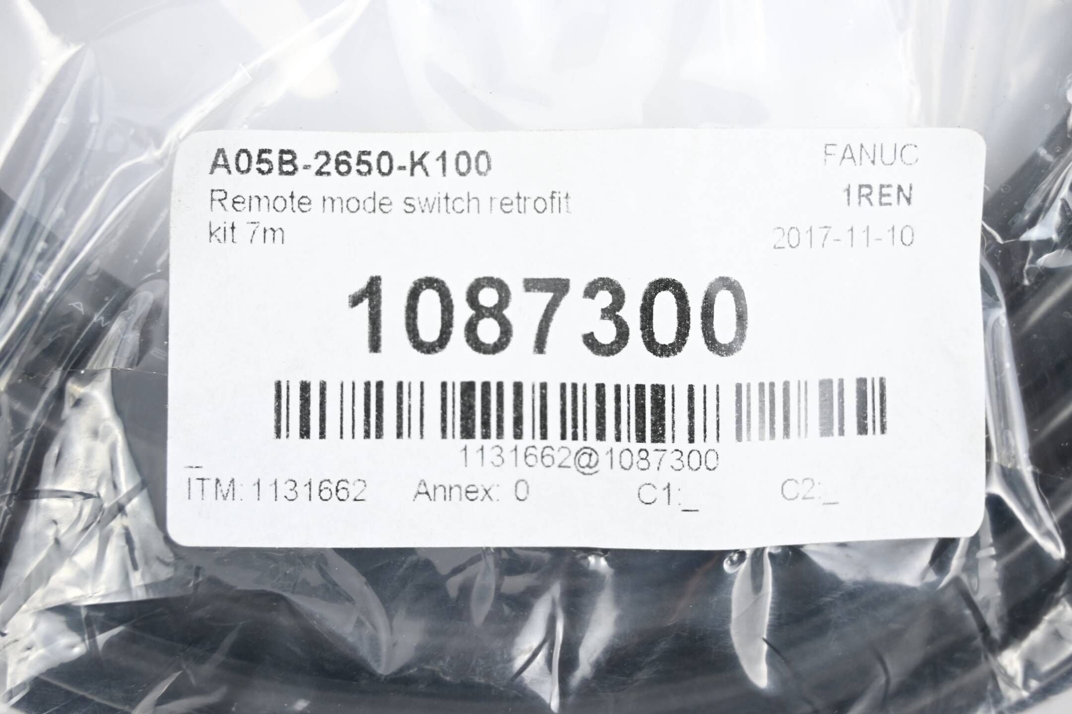 Fanuc Remote mode switch retrofit kit A05B-2650-K100 ( 7 Meter )