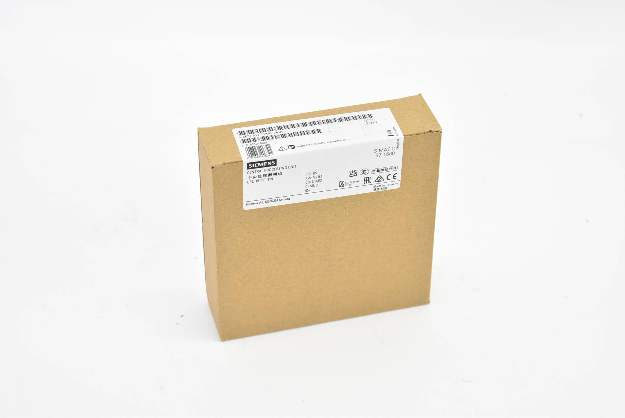 Siemens simatic S7-1500 CPU 1511T 6ES7 511-1TK01-0AB0 ( 6ES7511-1TK01-0AB0 ) E5