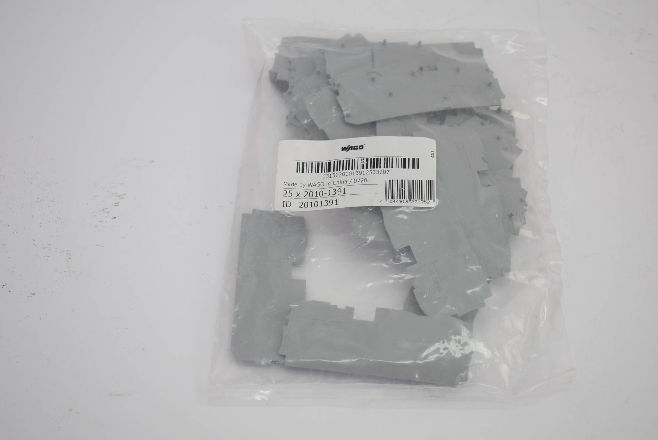 24x WAGO Abschlussplatte 2010-1391 ( 20101391 )