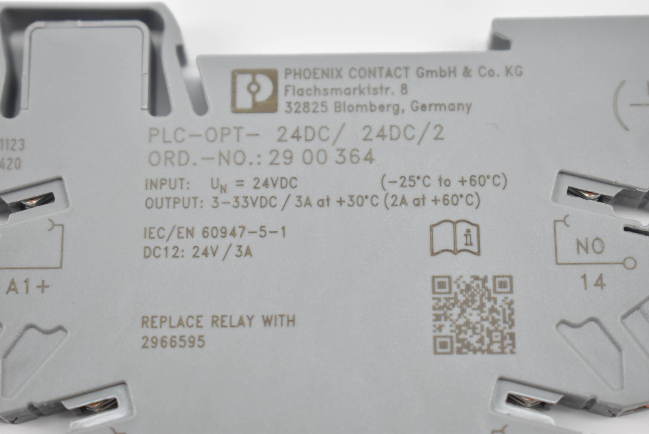 Phoenix Contact PLC-OPT-24DC/24DC/2 ( 2900364 ) + 2966595