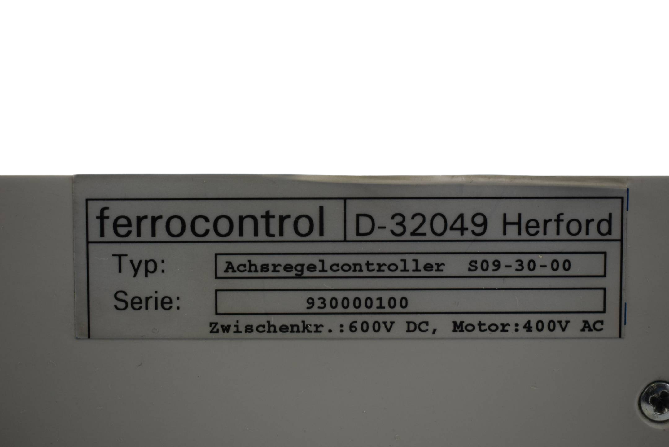 Ferrocontrol Achscontroller S09-30-00