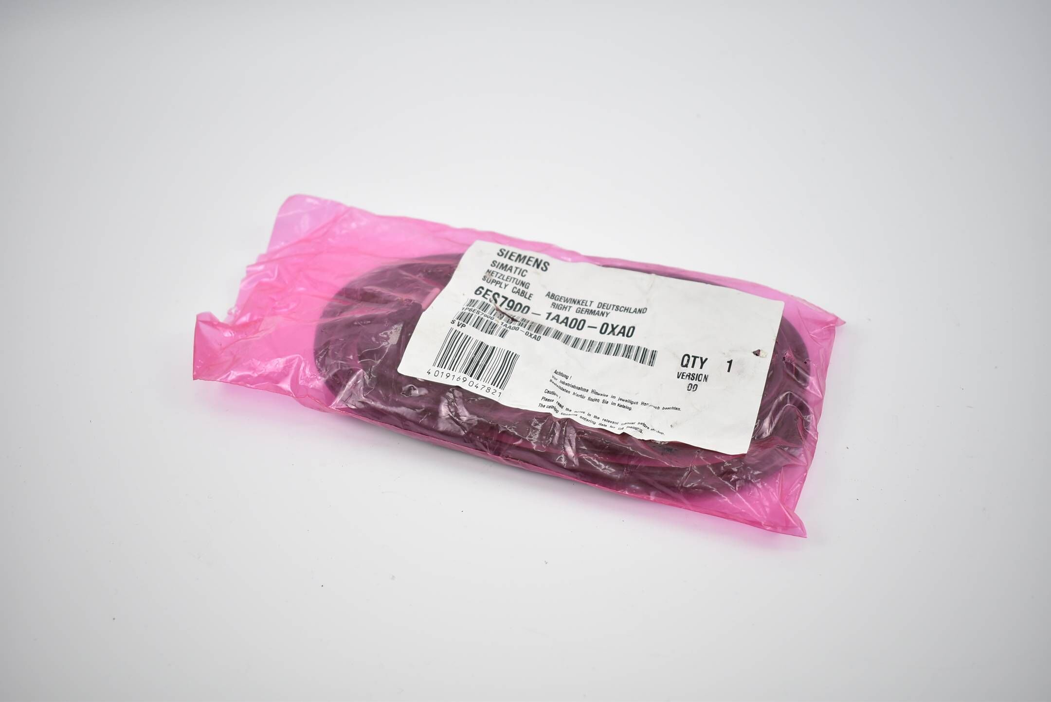 Siemens simatic Kaltgerätekabel 6ES7 900-1AA00-0XA0 ( 6ES7900-1AA00-0XA0 )