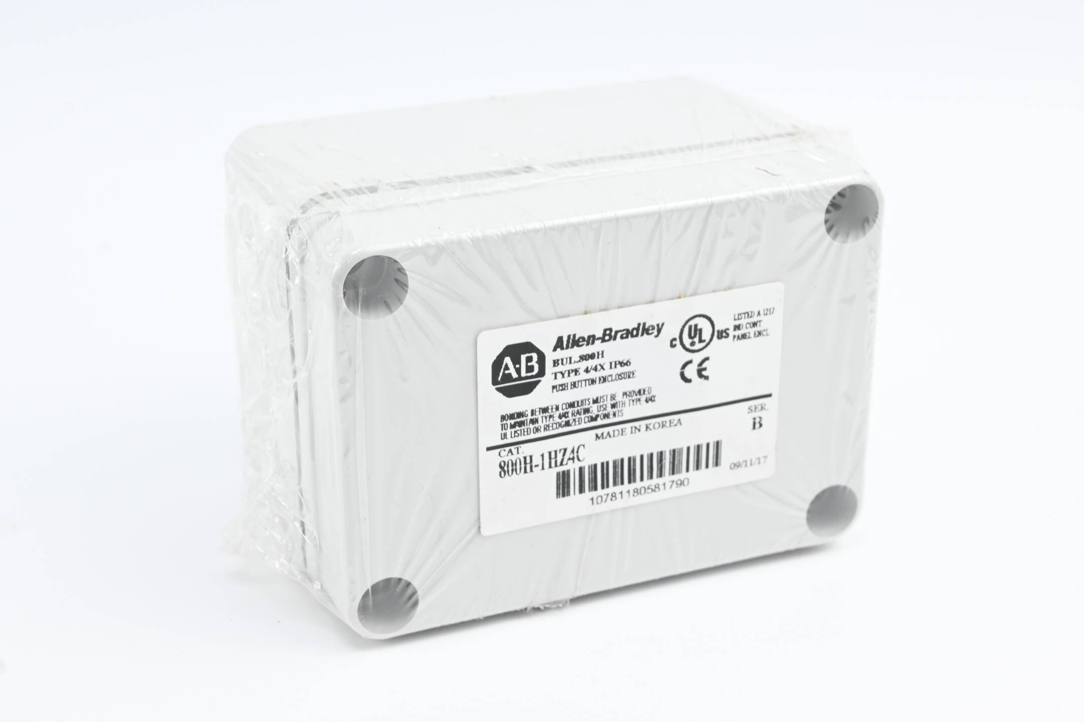 Allen Bradley Push Button Enclosure 800H-1HZ4C