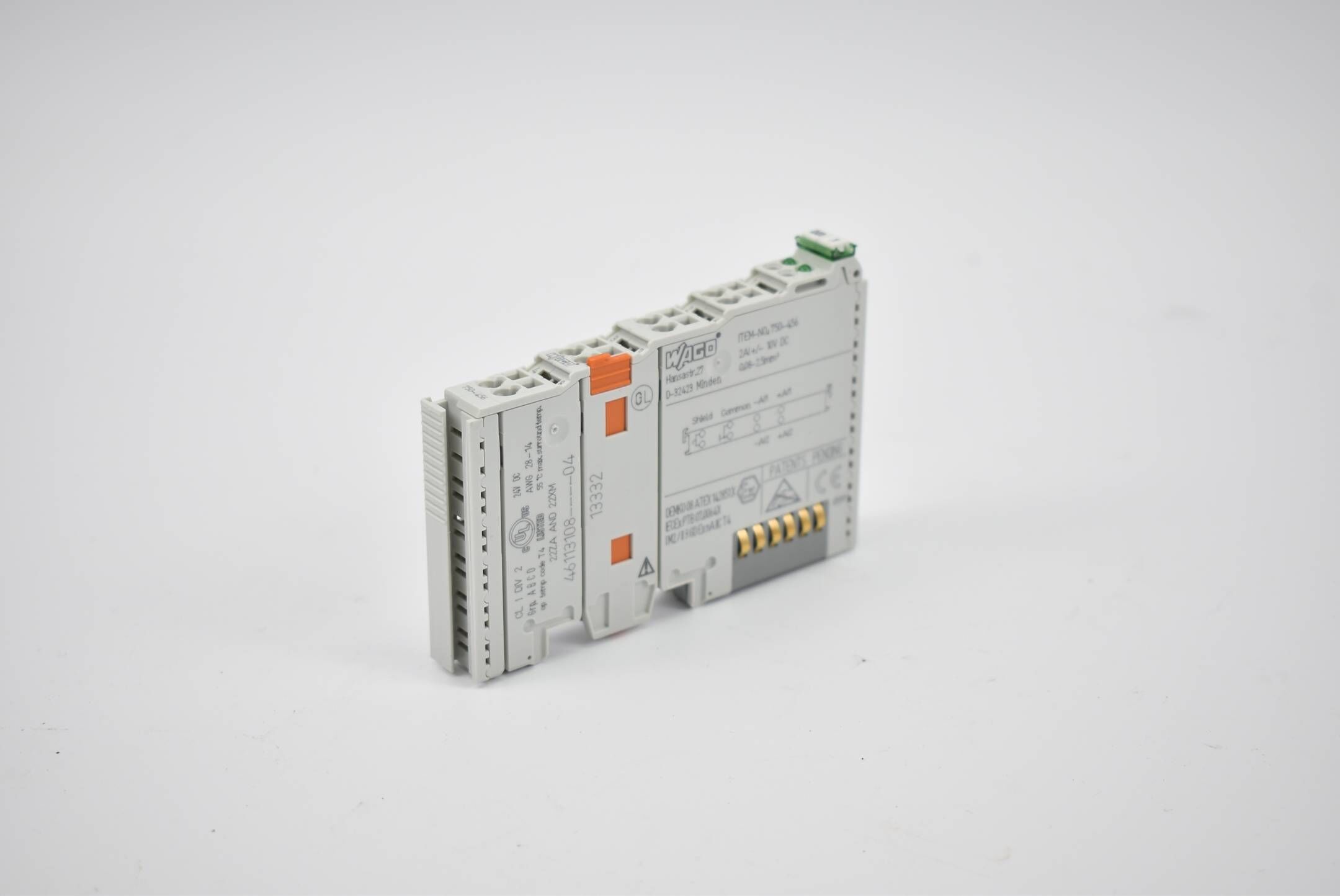 Wago Analogeingangsklemme 2-Kanal Analog-Eingang 750-456