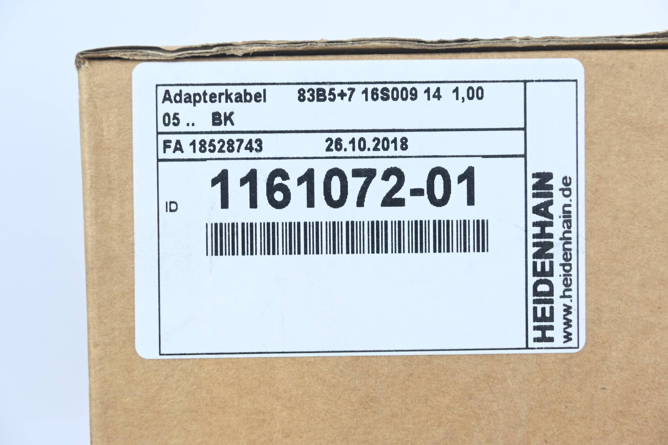 Heidenhain Adapterkabel Handradadapter 1161072-01 ( 1161 072-01 )
