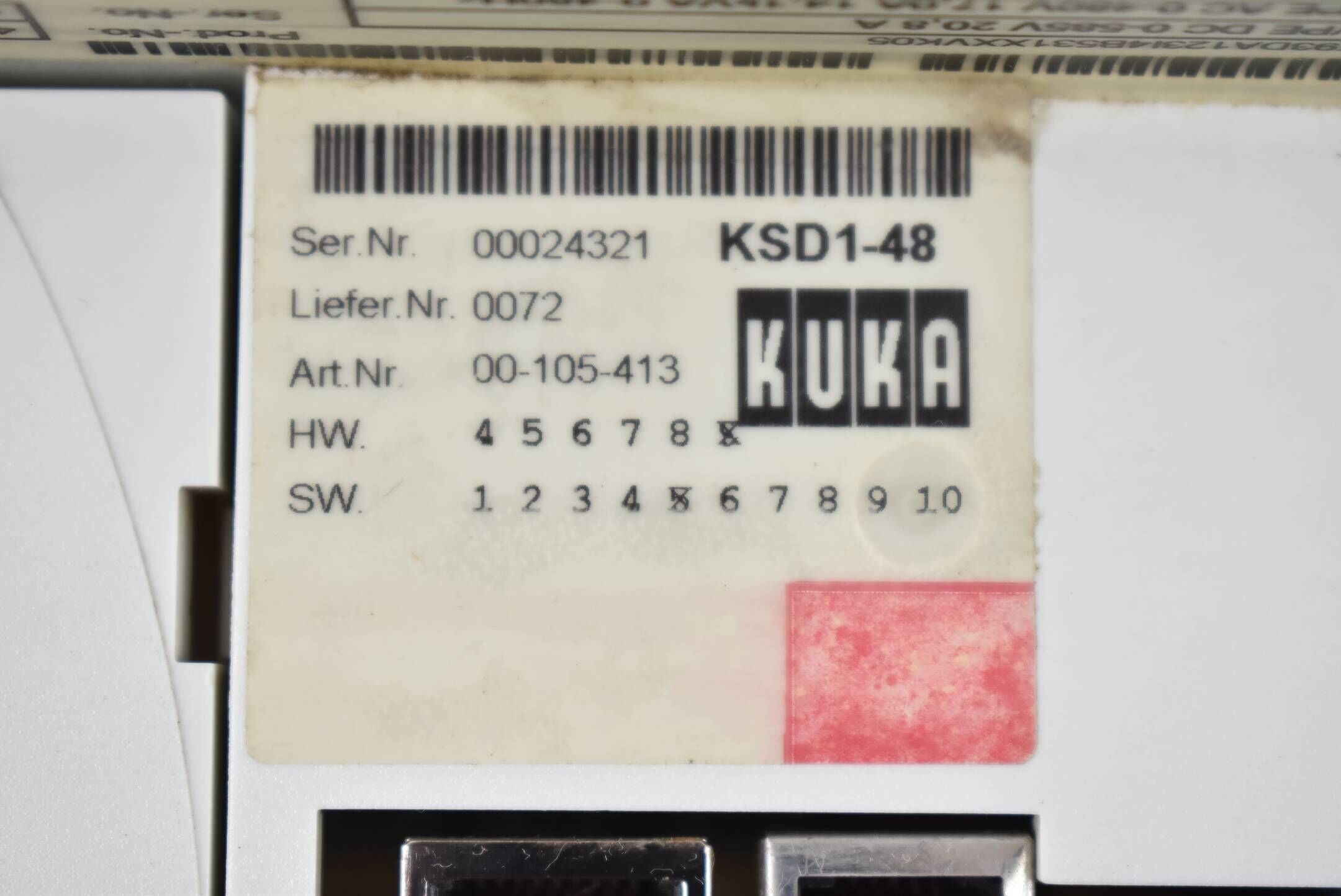 KUKA Lenze Servo Drive KSD1-48 E93DA123I4B531 ( 00461034 ) E93DA123I4B531XXVK05