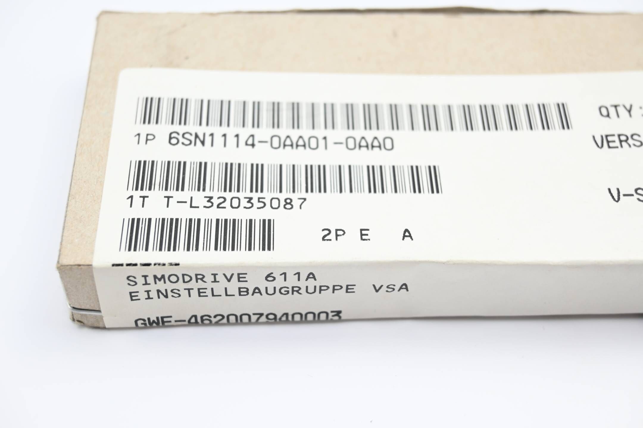 Siemens Simodrive Einstellbaugr. VSA 6SN1114-0AA01-0AA0 ( 6SN1 114-0AA01-0AA0 )