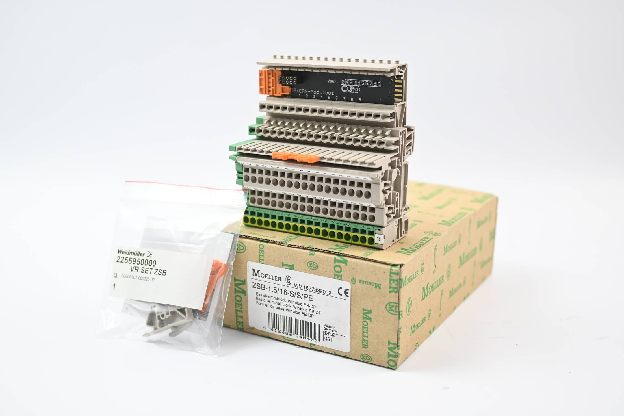 Moeller Basisklemmblock Winbloc PB-DP ZBS-1.5/16-S/S/PE