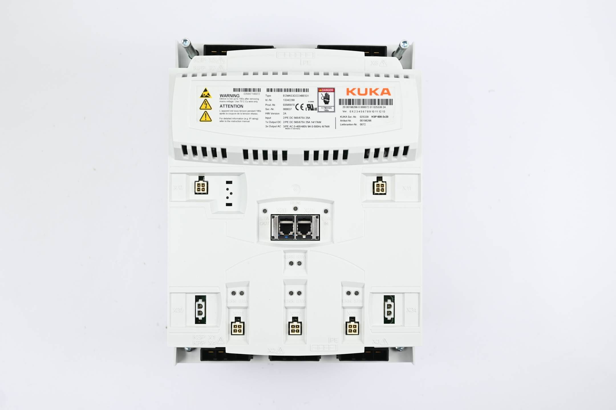Kuka KSP 600-3x20 Servopack ECMAS3D2224BE531 ( 13342288 ) Vers. 2A