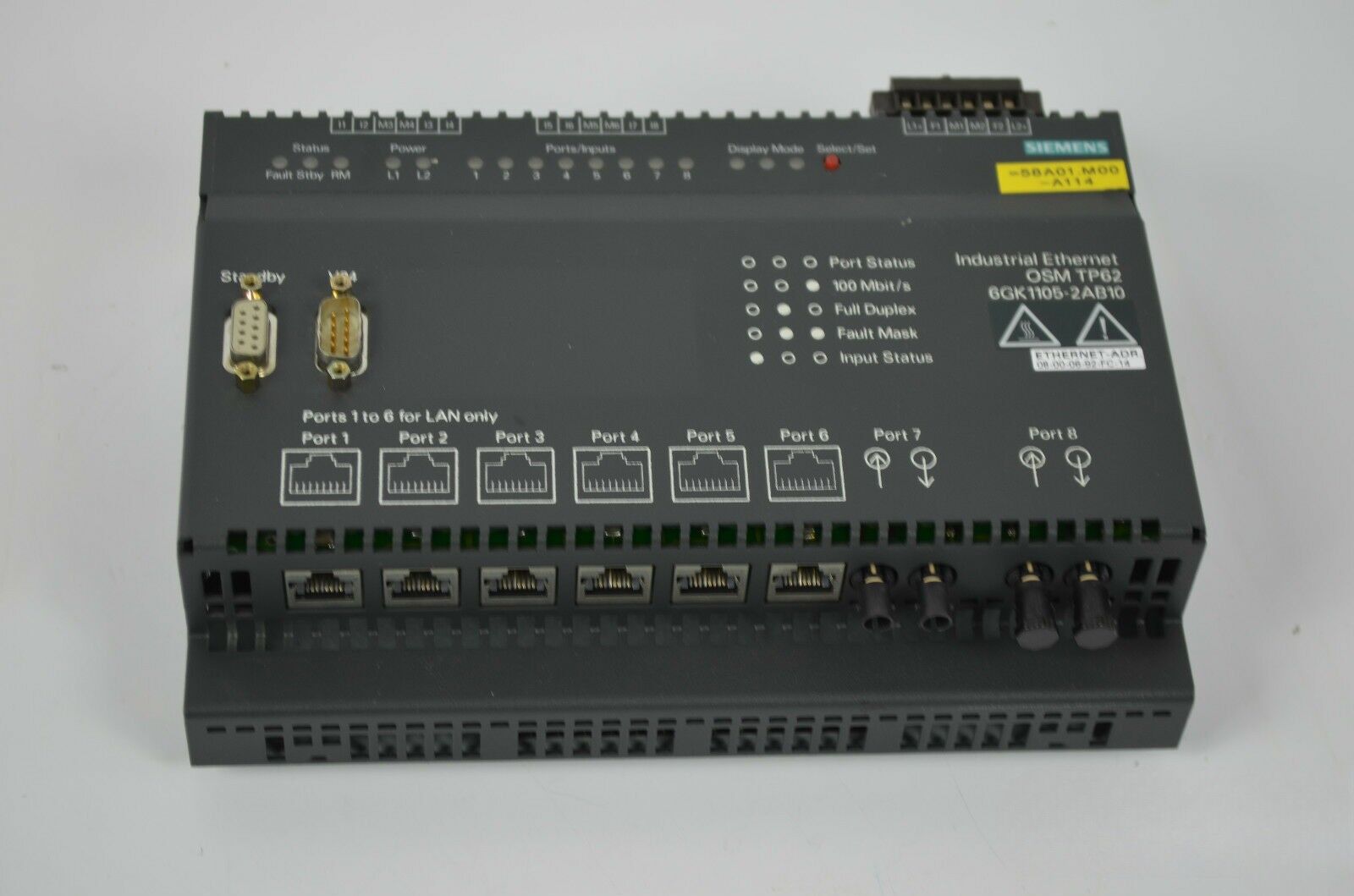 Siemens Net Industrial Ethernet  6GK1105-2AB10 ( 6GK1 105-2AB10 ) E5