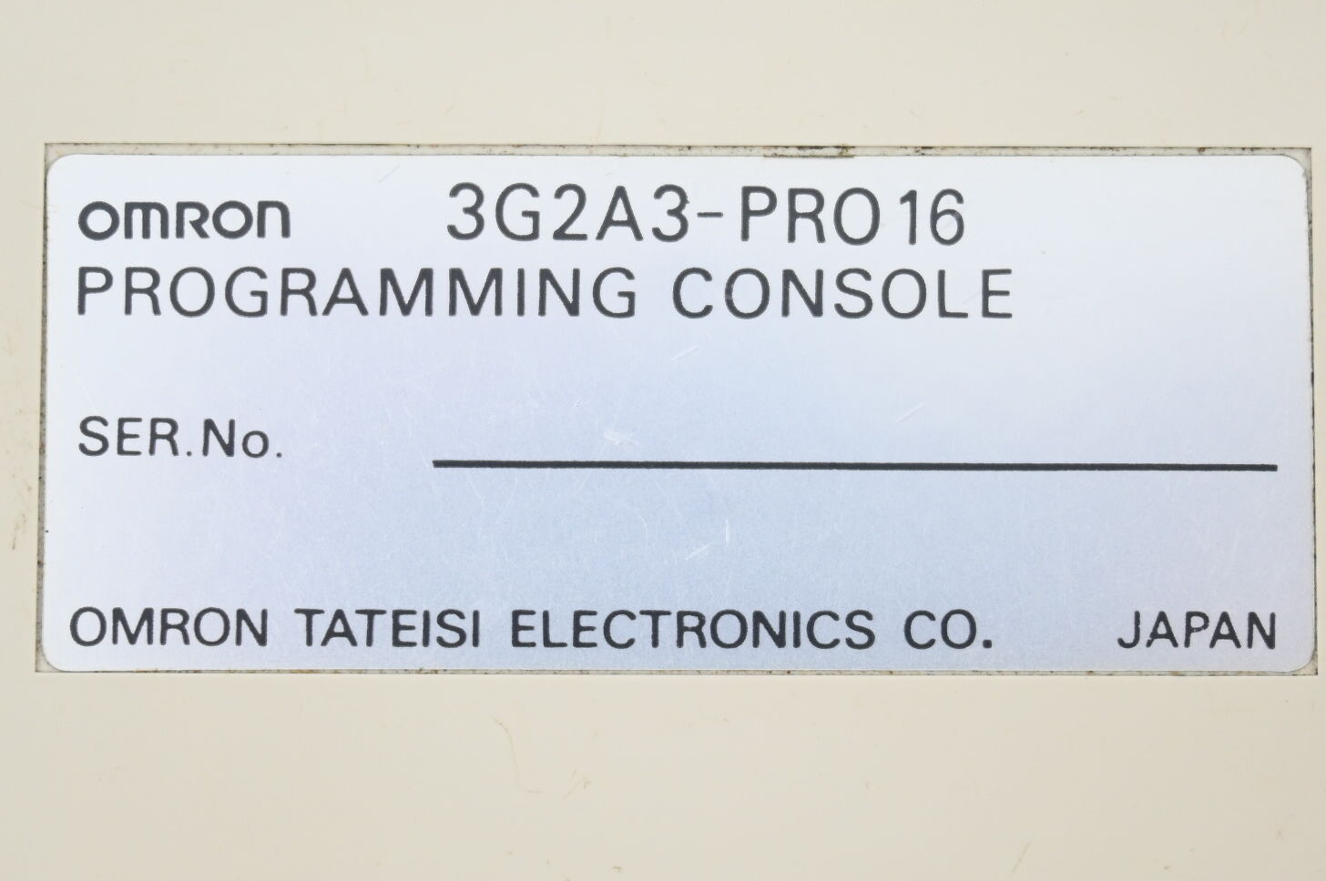 Omron Programmierkonsole 3G2A3-PRO16 inkl. Anschlusskabel + 2 Schlüssel