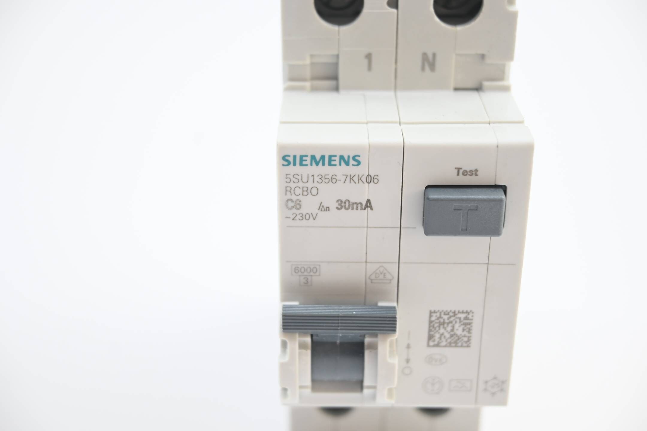 Siemens FI/LS-Schalter 5SU1356-7KK06 ( 5SU1 356-7KK06 ) 6kA 30mA 1P+N