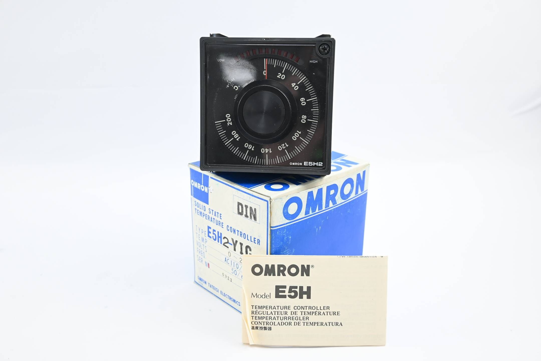 Omron Temperatur Controller 0-200°C 110/220 VAC ( E5H2-YIC-DIN )