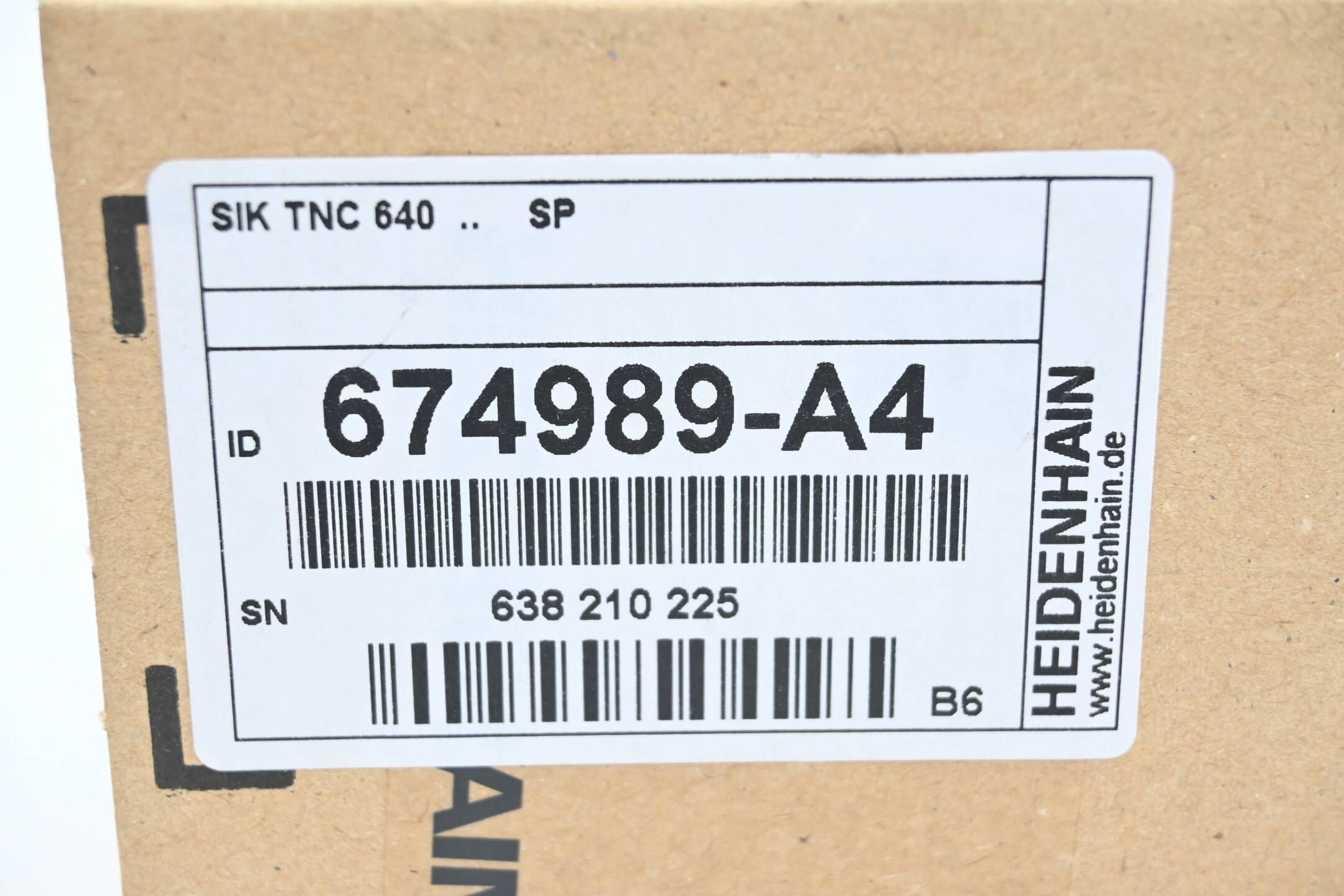 Heidenhain SIK NC-Software-Lizenz für TNC 640 674989-A4 ( 674 989-A4 ) Ver. B6