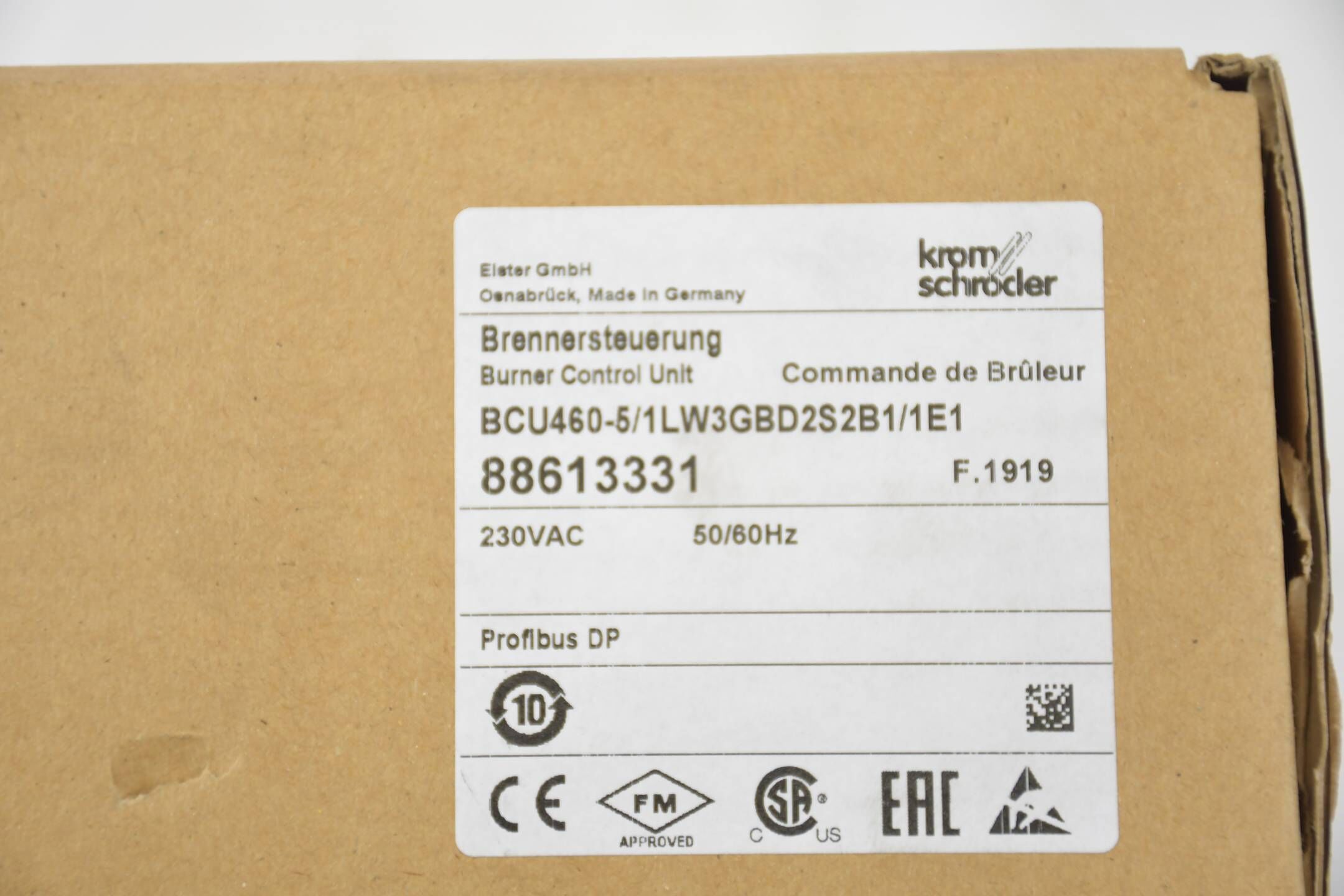 Krom Schröder Brennersteuerung BCU460-5/1LW3GBD2S2B1/1E1 ( 88613331 )