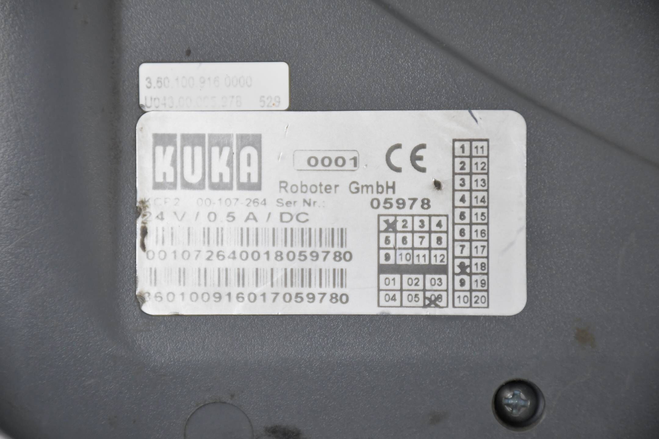 Kuka VKCP2 00-107-264 24V / 0,5A / DC