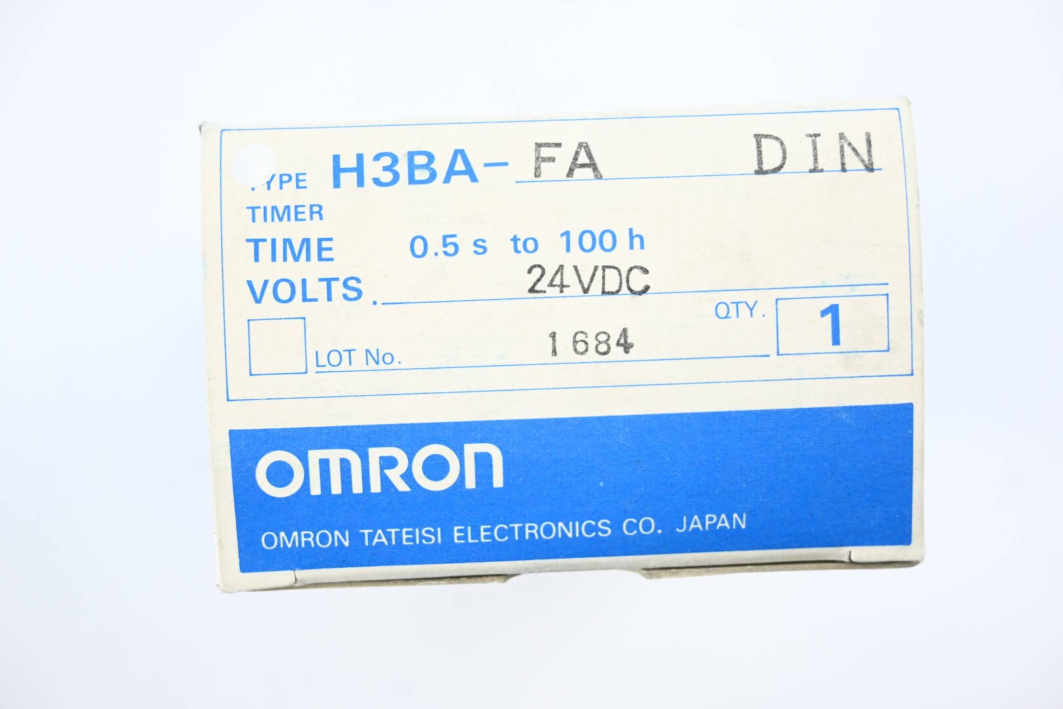 Omron Timer Zeitrelais 0.5s - 100h 24VDC ( H3BA-FA )( H3BA-FA DIN )