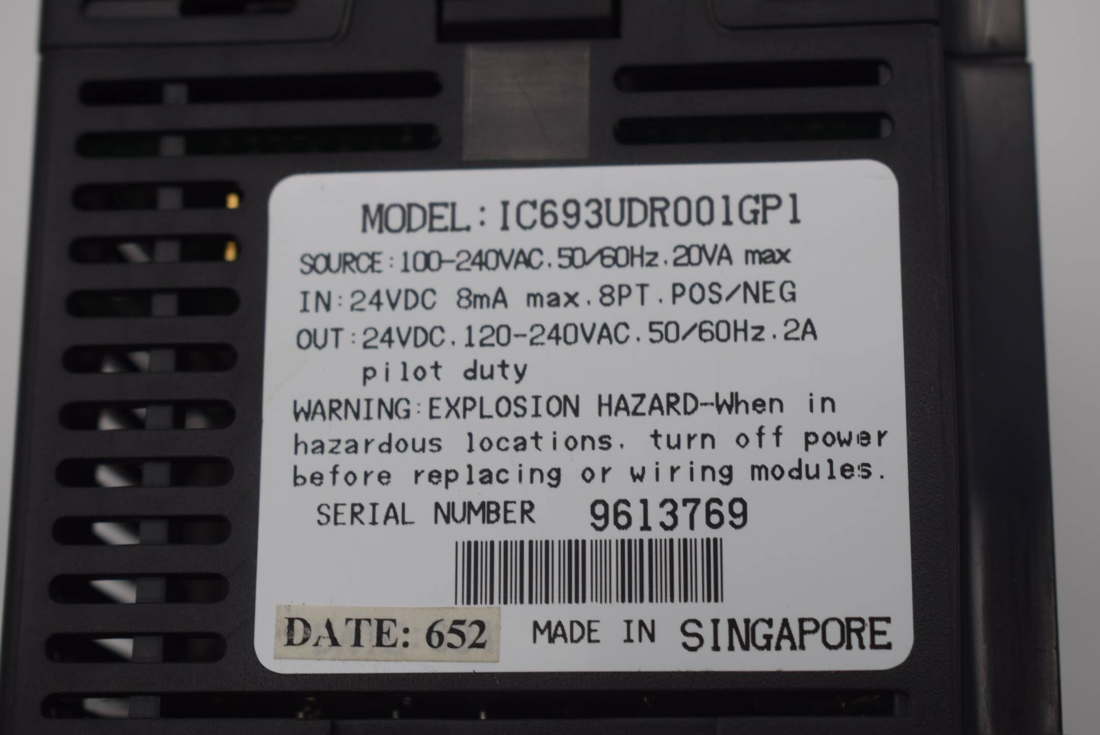 Fanuc Series 90 Micro IC693UDR001GP1