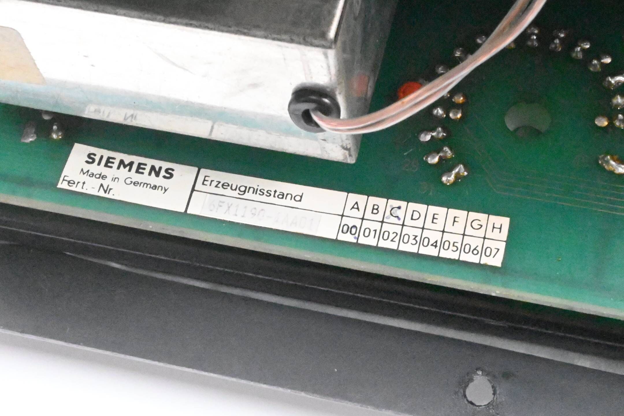 Siemens Sinumerik 8 6FX1190-4AA01 ( 6FX1 190-4AA01 ) inkl. 548.021.9012.01
