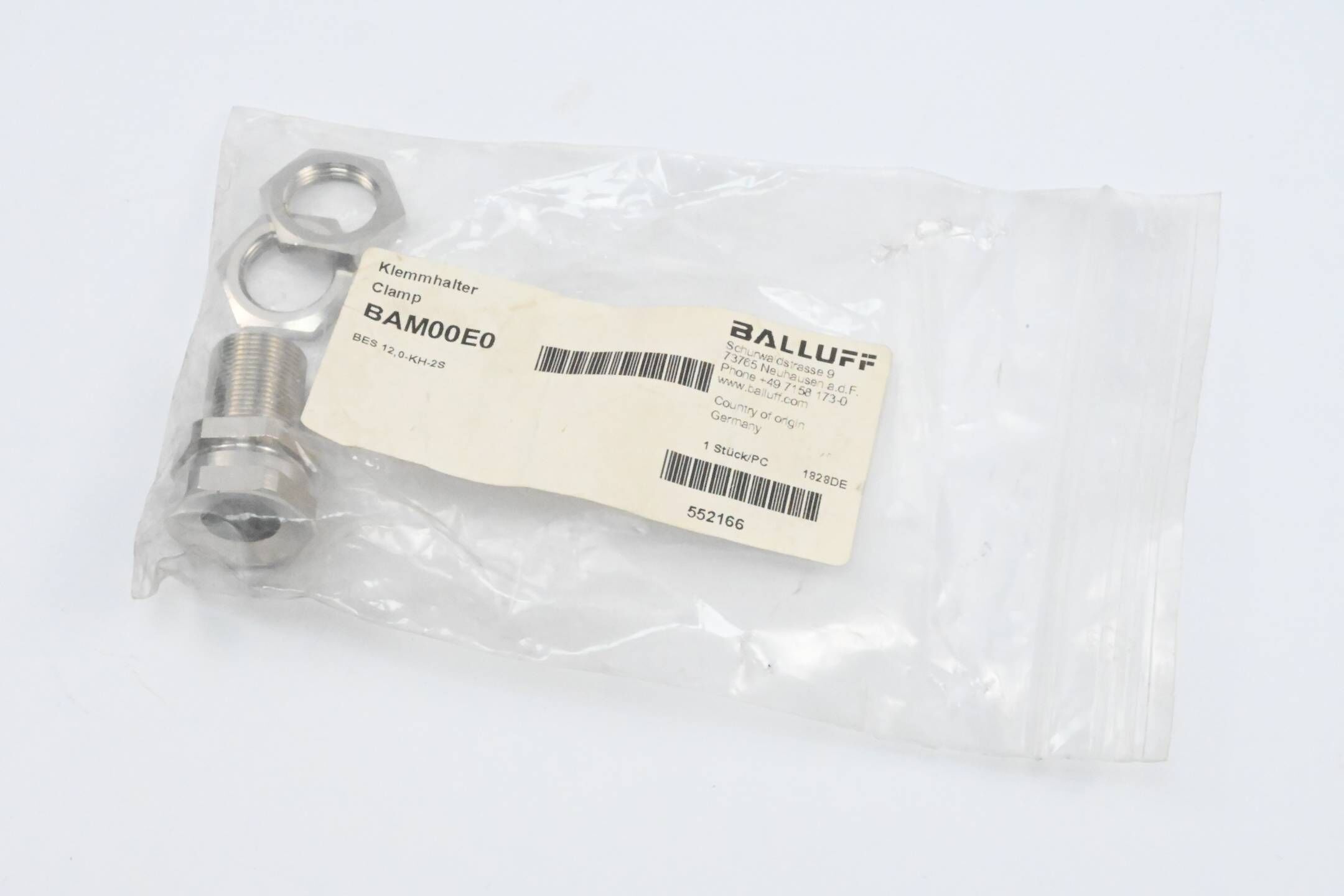 Balluff Klemmhalter mit Festanschlag BES 12,0-KH-2S ( BAM00E0 )