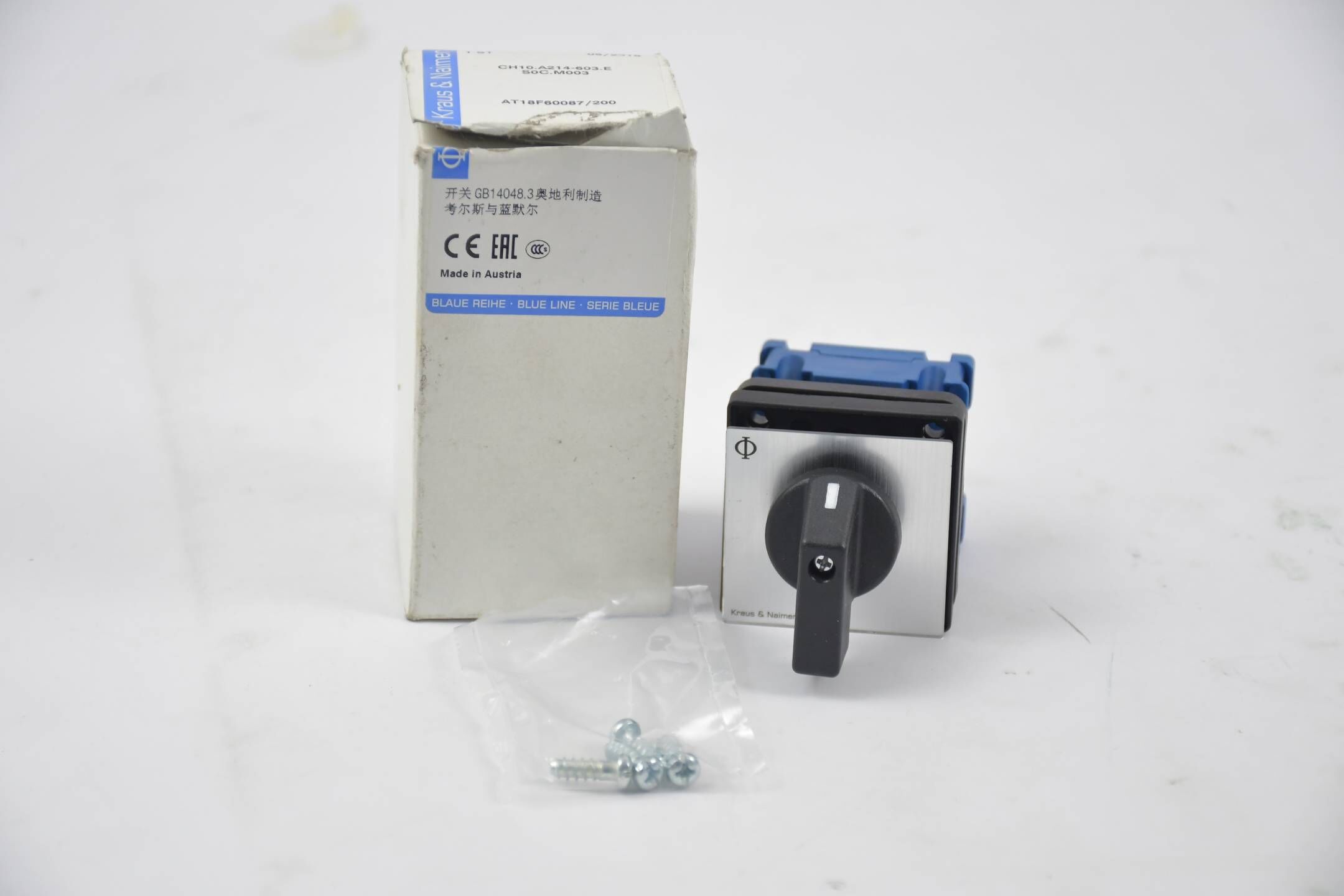Kraus & Naimer Schalter CH10.A214-603.E S0C.M003 ( AT18F60087/200 )