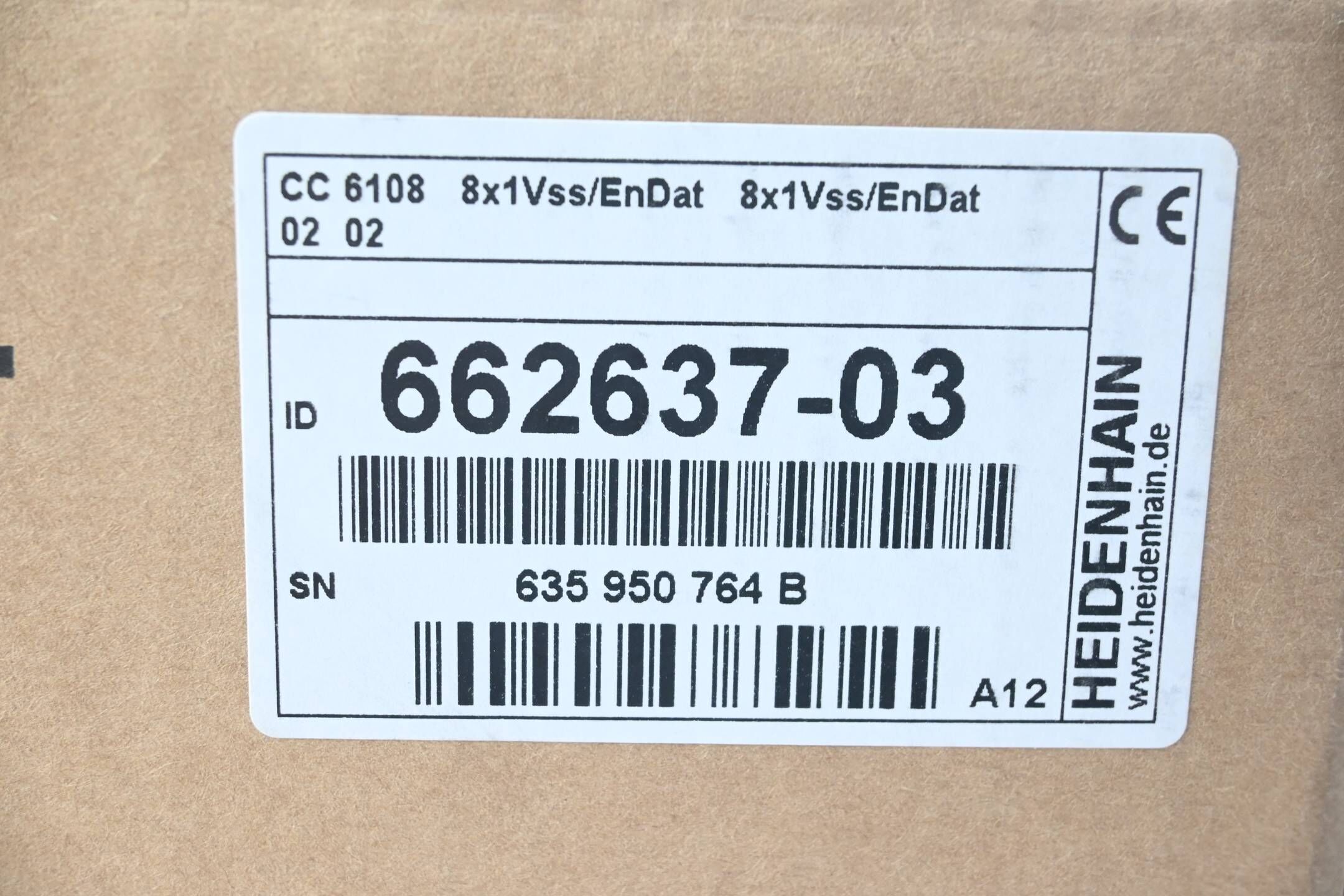 Heidenhain Regeleinheit CC 6108 8x1Vss/EnDat 8x1Vss/EnDat 0202 ( 662637-03 ) A12