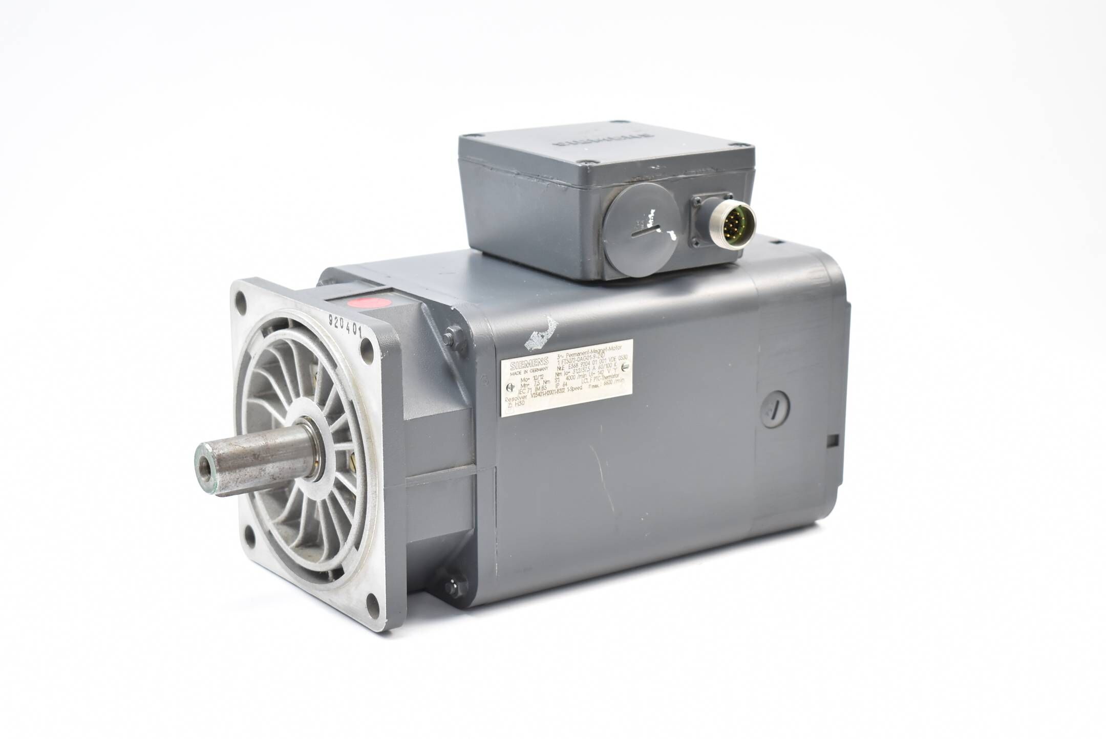 Siemens Permanent-Magnet-Motor 1FT5 072-0AG01-9-Z ( 1FT5072-0AG01-9-Z ) 