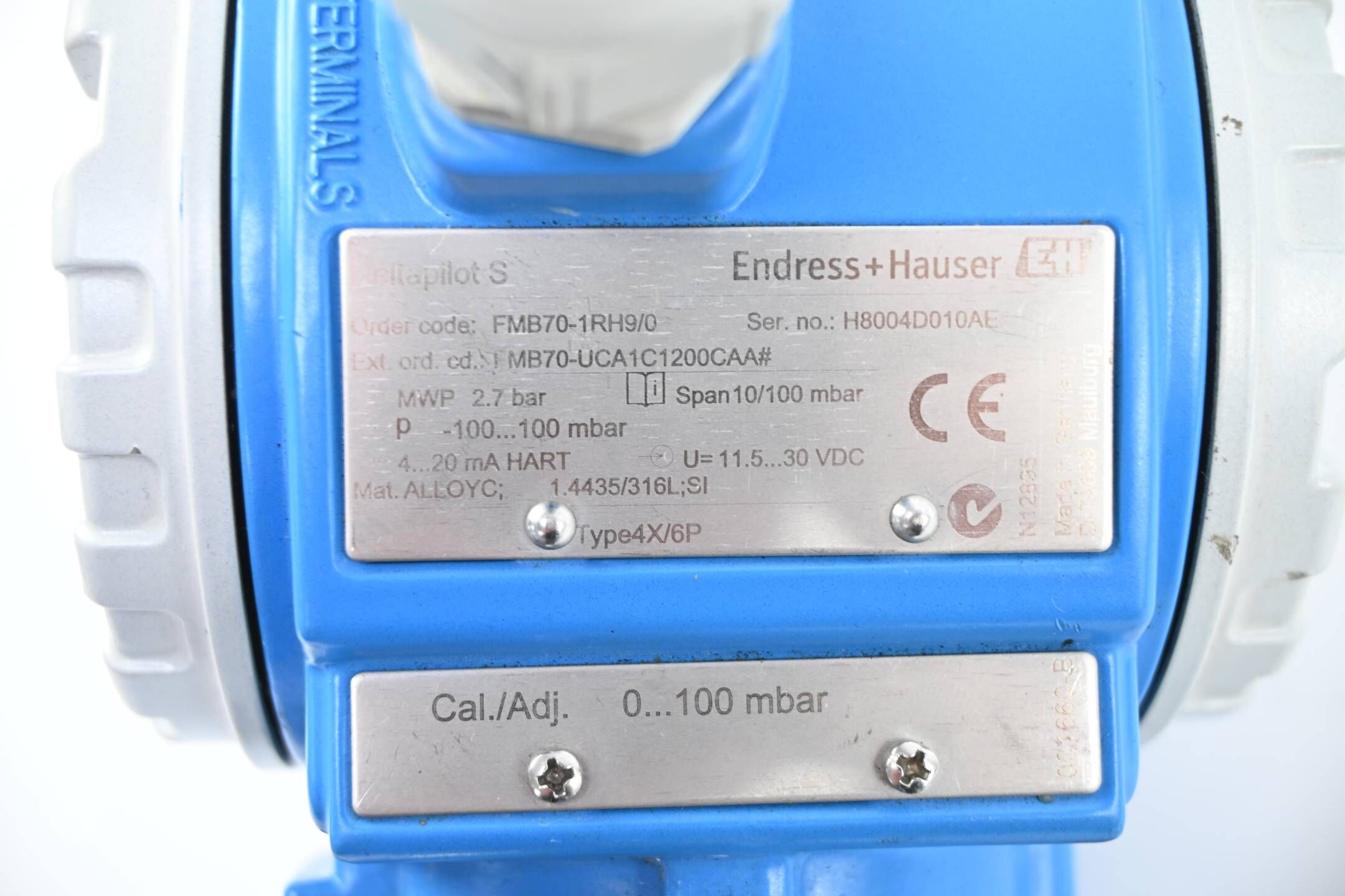 Endress + Hauser Drucktransmitter Deltapilot S FMB70-1RH9/0