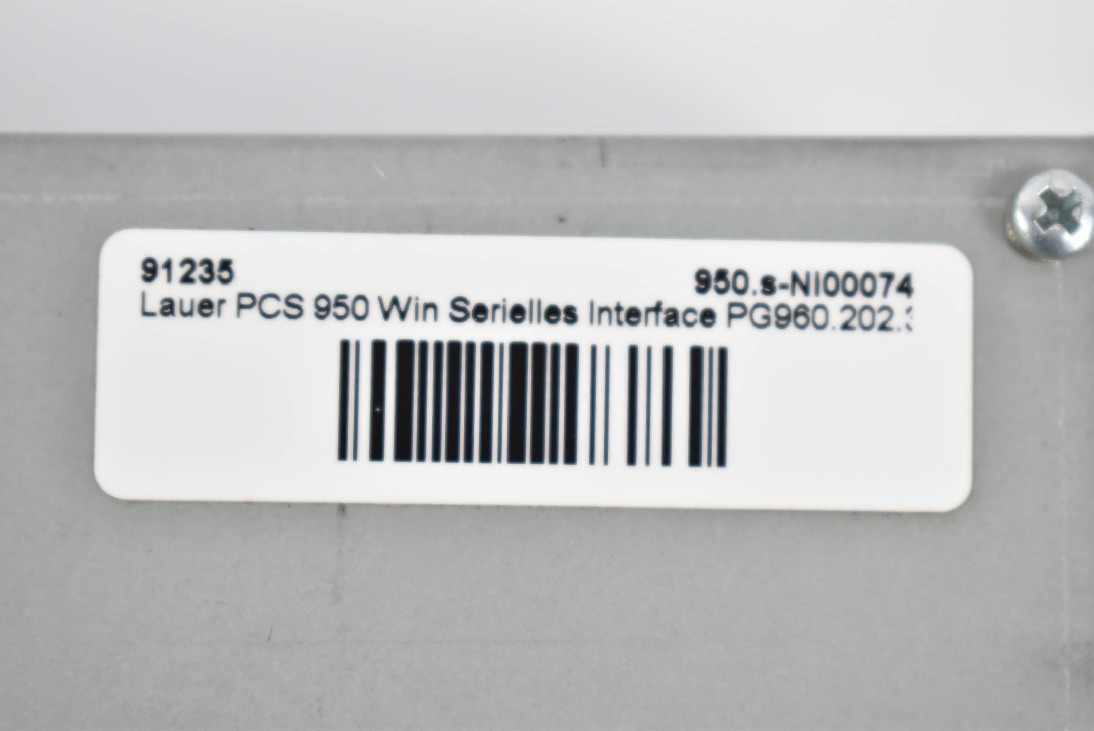 Lauer PCS 950 WIN Serielles Interface 950.s-NI00074 ( 91235 )