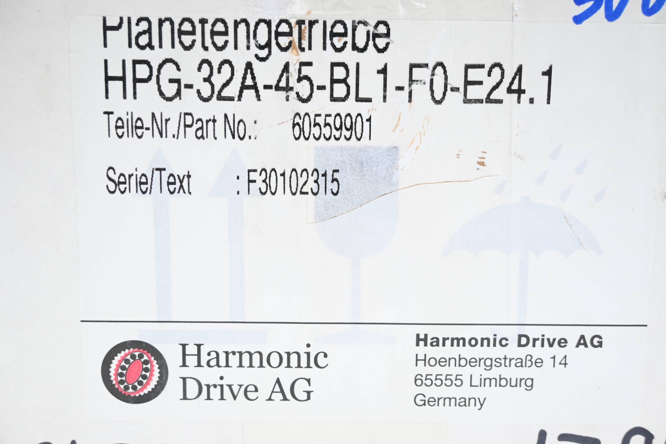 Harmonic Drive Planetengetriebe HPG-32A-45-BL1-F0-E24.1 ( 60559901 )