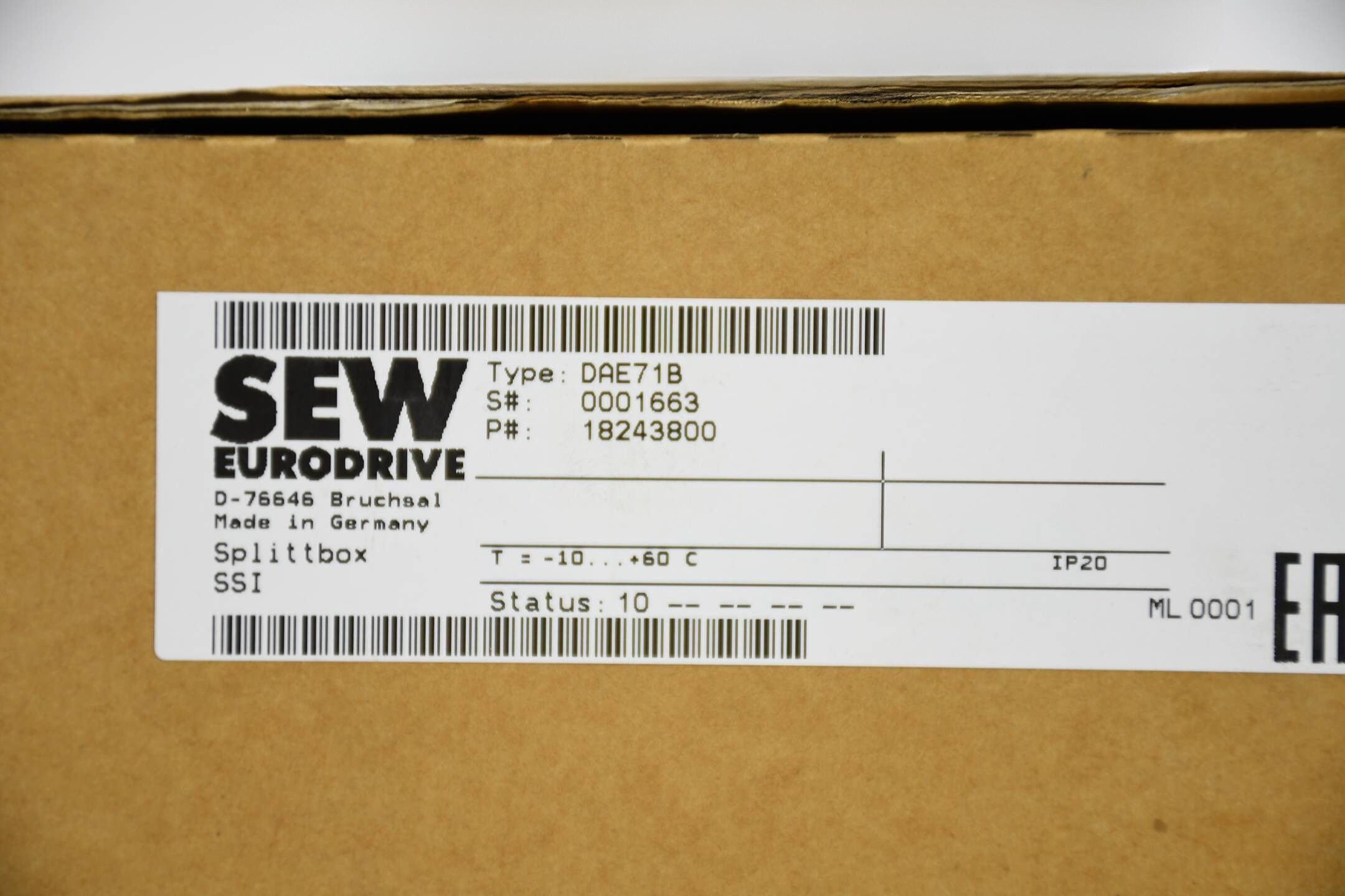 SEW Eurodrive Gebersignal Splittbox DAE71B ( 18243800)